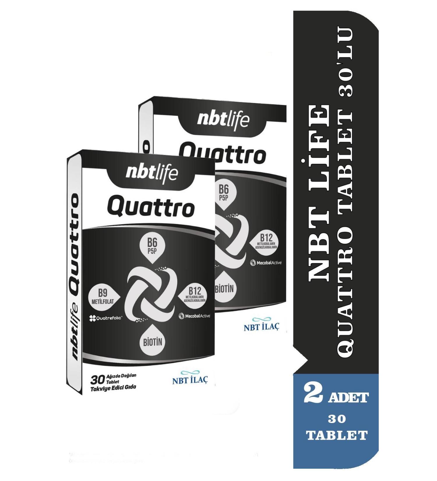 NBT Life Quattro Tablets 30's 2 Pieces