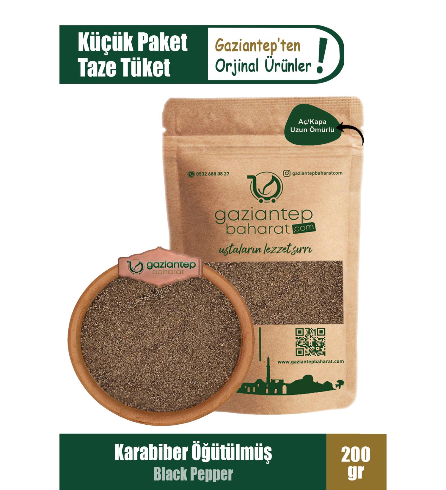 Gaziantep Spice Black Pepper Powder 200gr - Buy Online on GoSupps.com