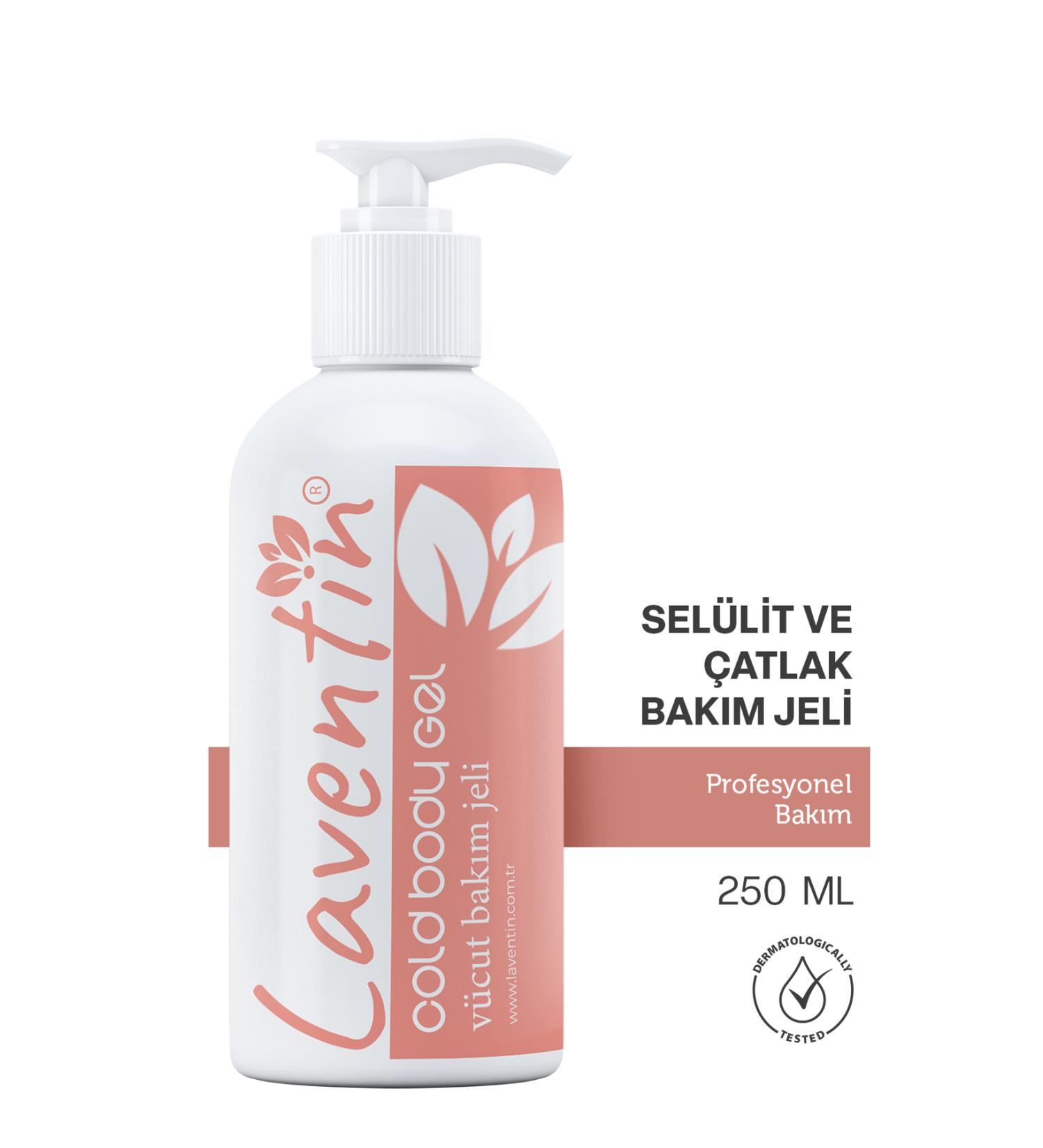 Laventin Professional Anti-Cellulite and Anti-Stretch - Cold Lipolysis Gel for Regional Slimming 250 Ml