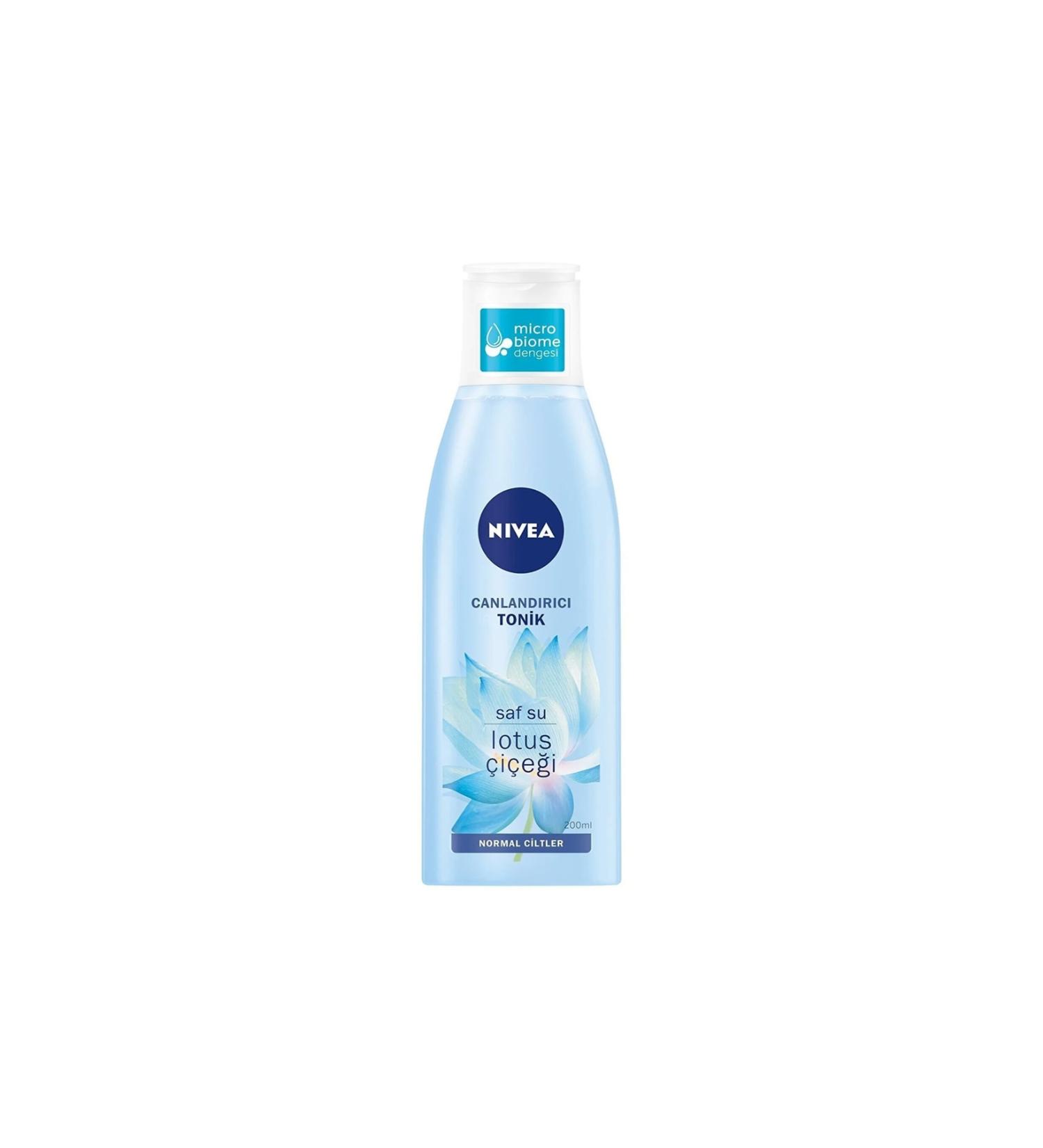 NIVEA Revitalizing Toner Normal Skin Facial Cleansing Purified Water & Lotus Flower 200 Ml - Buy Online on GoSupps.com
