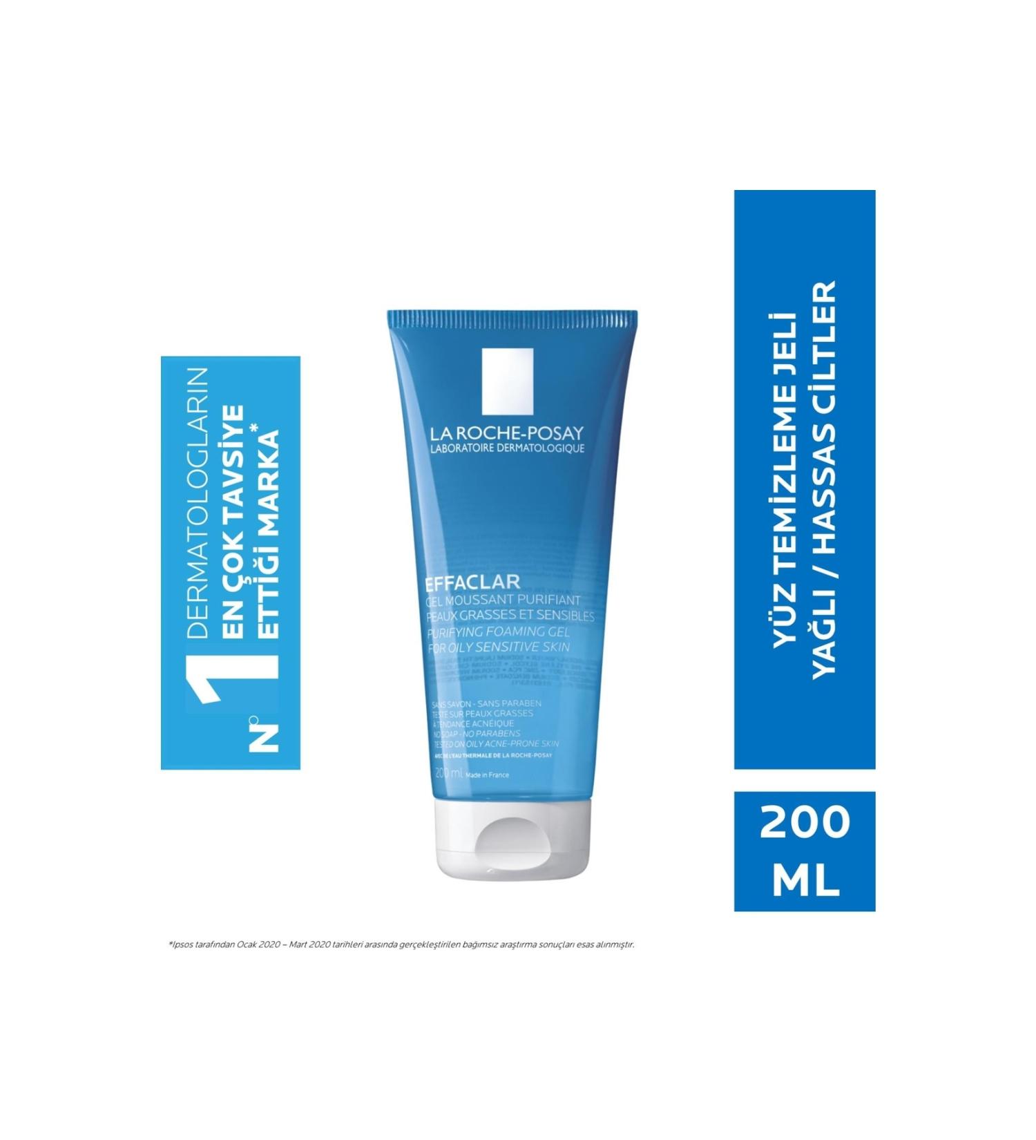 La Roche Posay Effaclar Cleansing Gel for Oily Acne-Prone Skin Without Drying Out 200ml - Buy Online on GoSupps.com