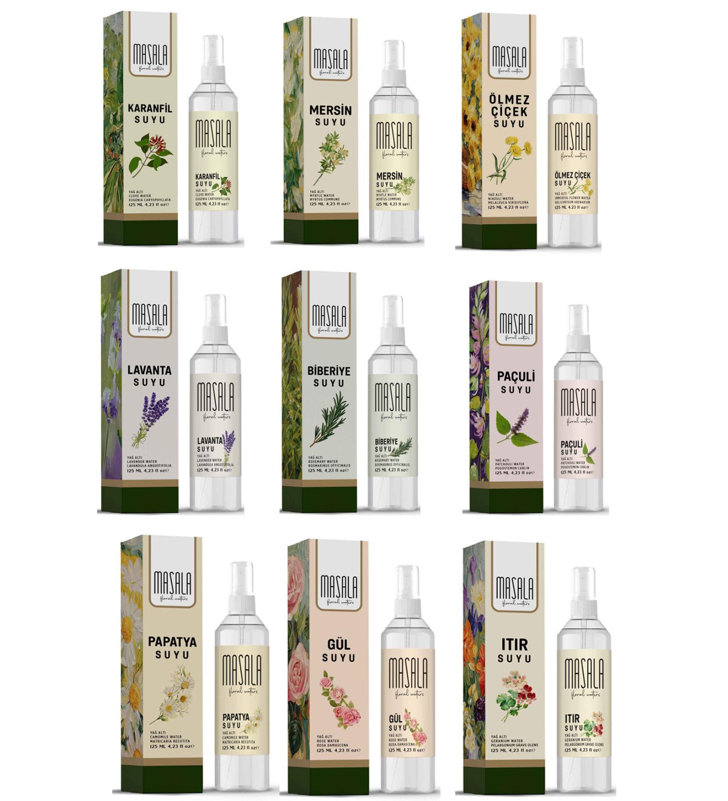 Masala Hydrolat Set 0 Natural Oil Hydrosol - Tonic Clove Floral Water Hydrosol Tonic