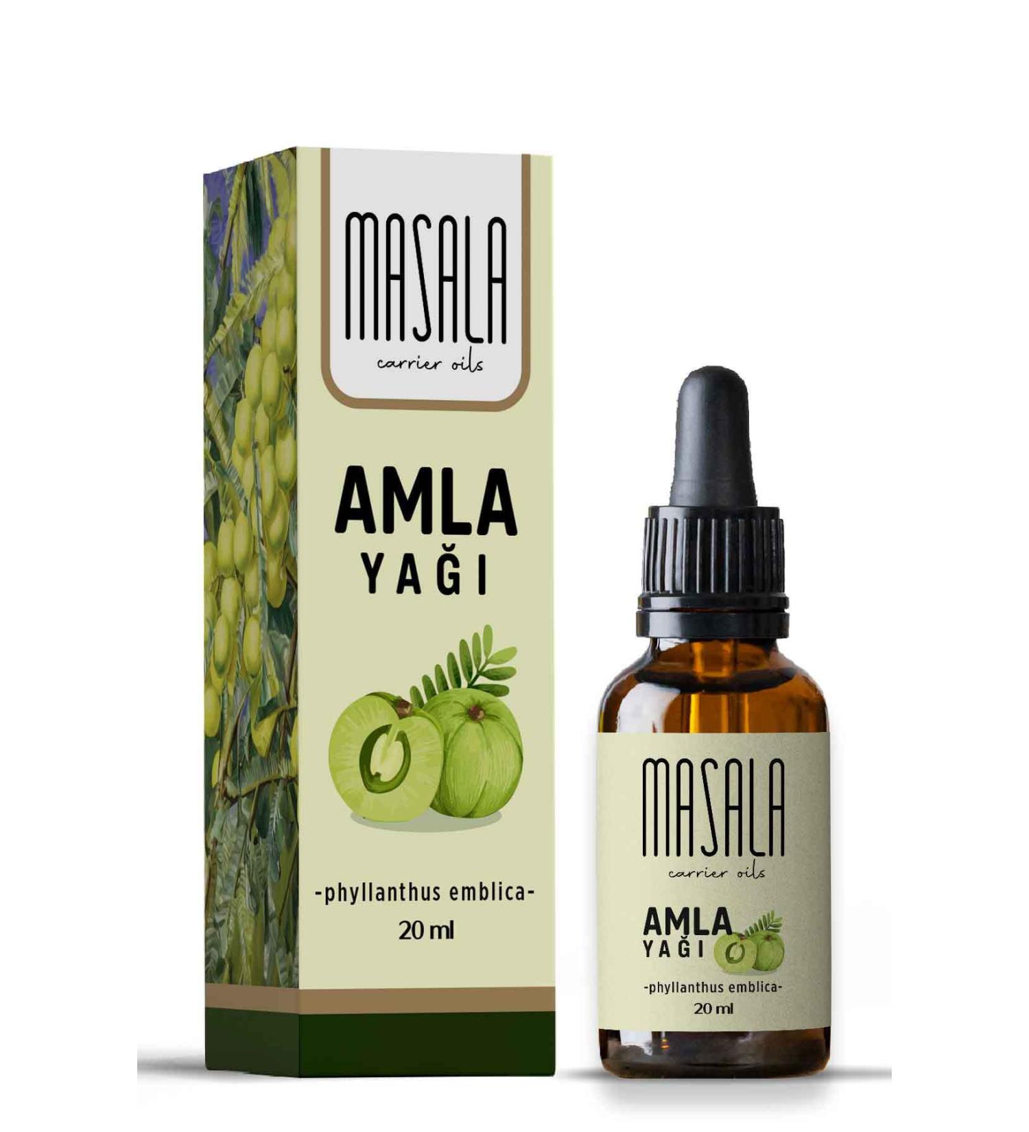 Masala Amla Hair Care Oil 20 Ml. (GOOSEBERRY CARRIER OIL) Gooseberry - Buy Online on GoSupps.com