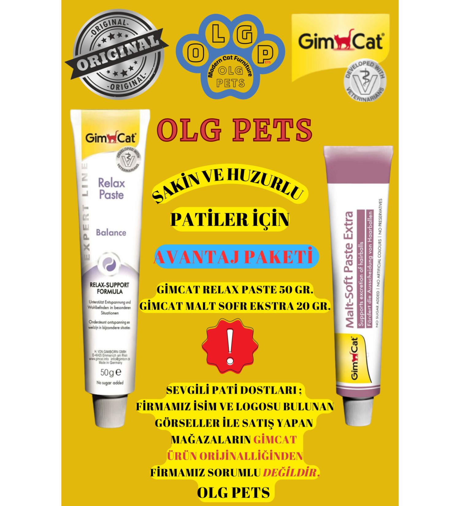 OLGPETS OLG PETS G MCAT RELAX PASTE (Calming Paste) AND G MCAT MALT Soft Extra (Anti-hairball)
