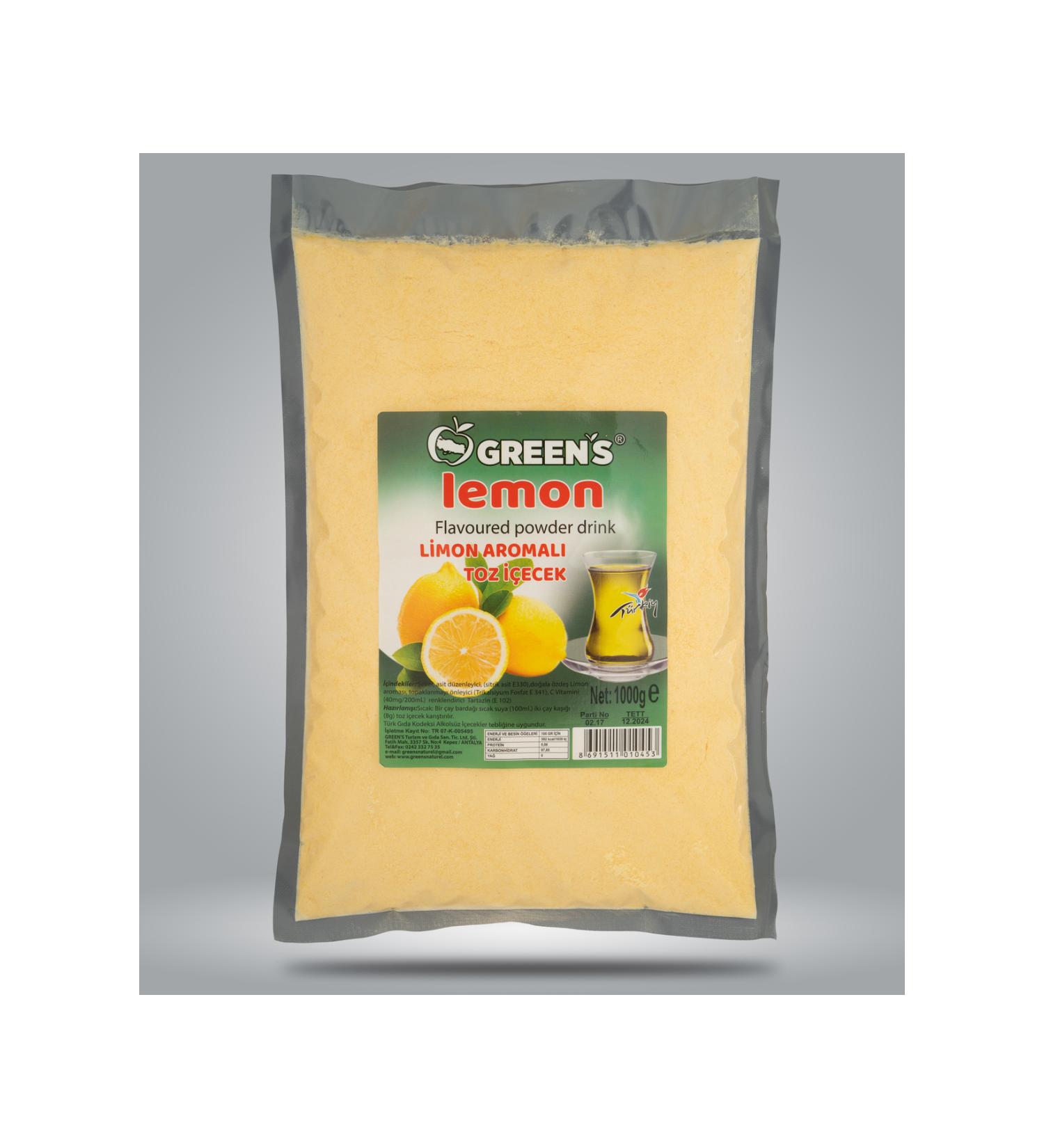 Green's Lemon Flavored Powder Tea 1000 gr