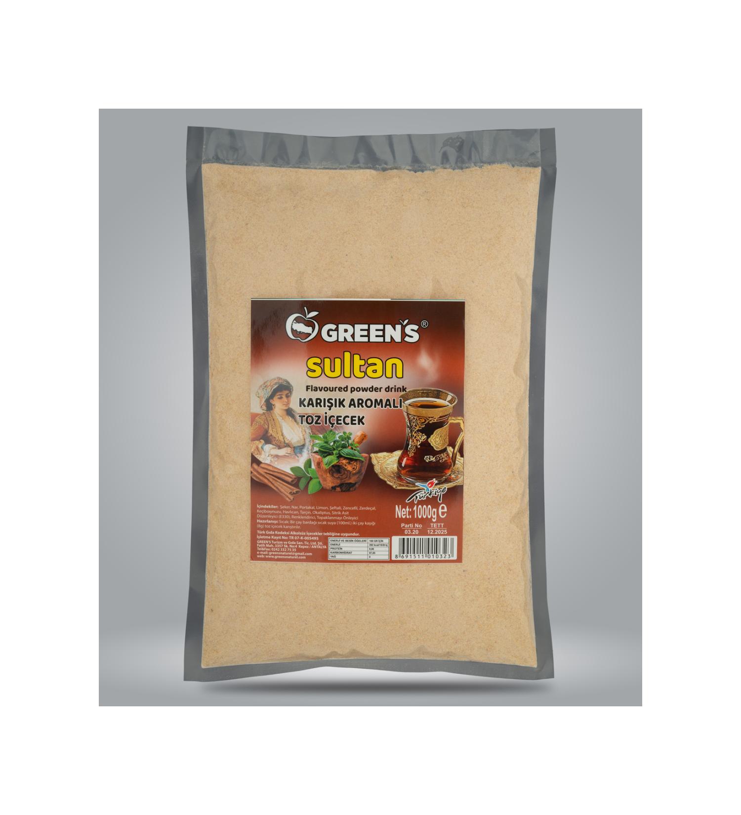 Green's Sultan Flavored Powder Tea 1000 gr