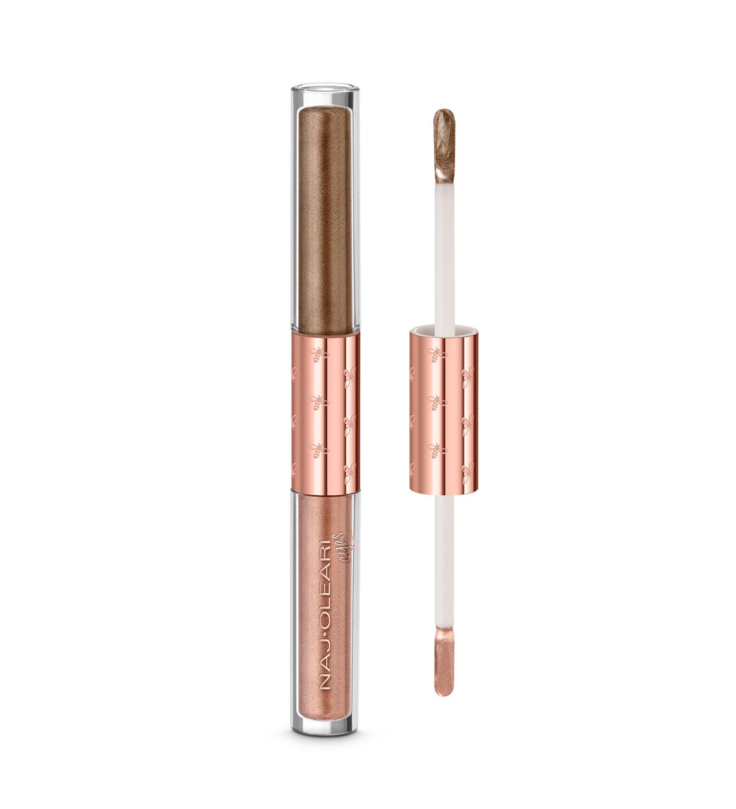 Naj Oleari Shiny Duo Liquid Eyeshadow 03 - Two-Tone Liquid Eyeshadow - Buy Online on GoSupps.com