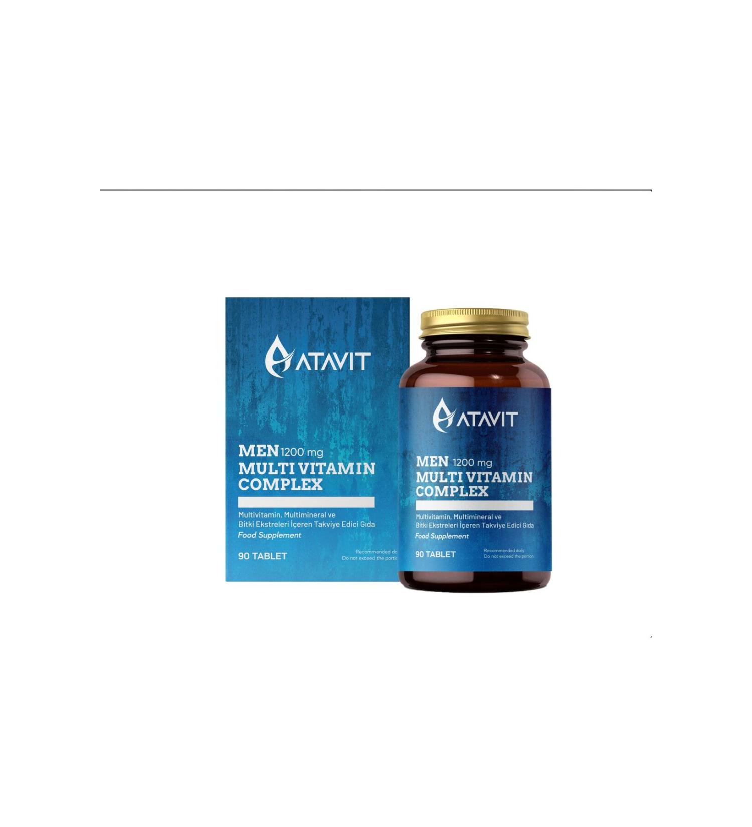 Atavit ATAV T MEN MULTI VITAMIN COMPLEX 1200 MG 90 TABLET