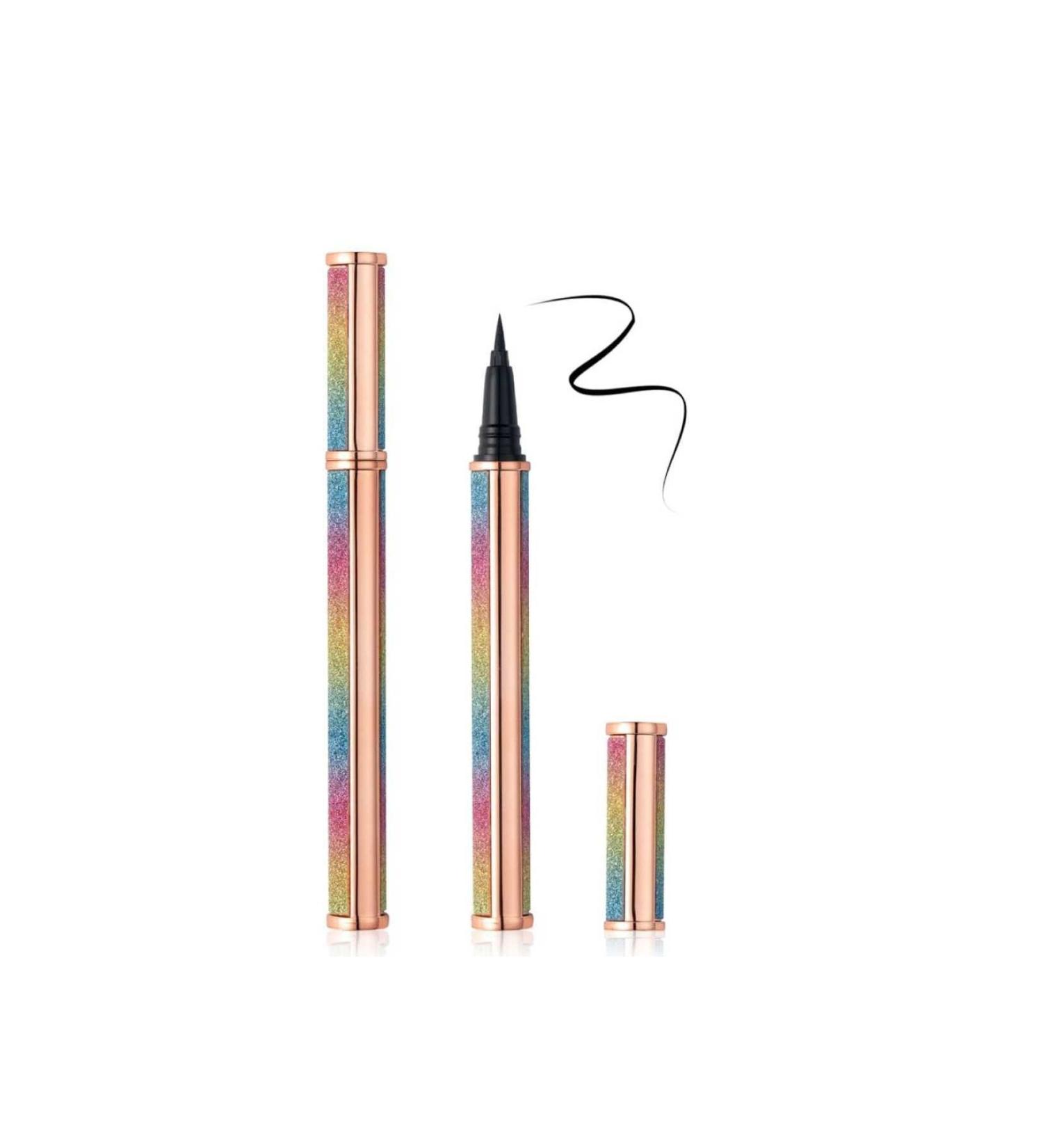 ROWENAROSE Black Waterproof Pencil Eyeliner Glitter