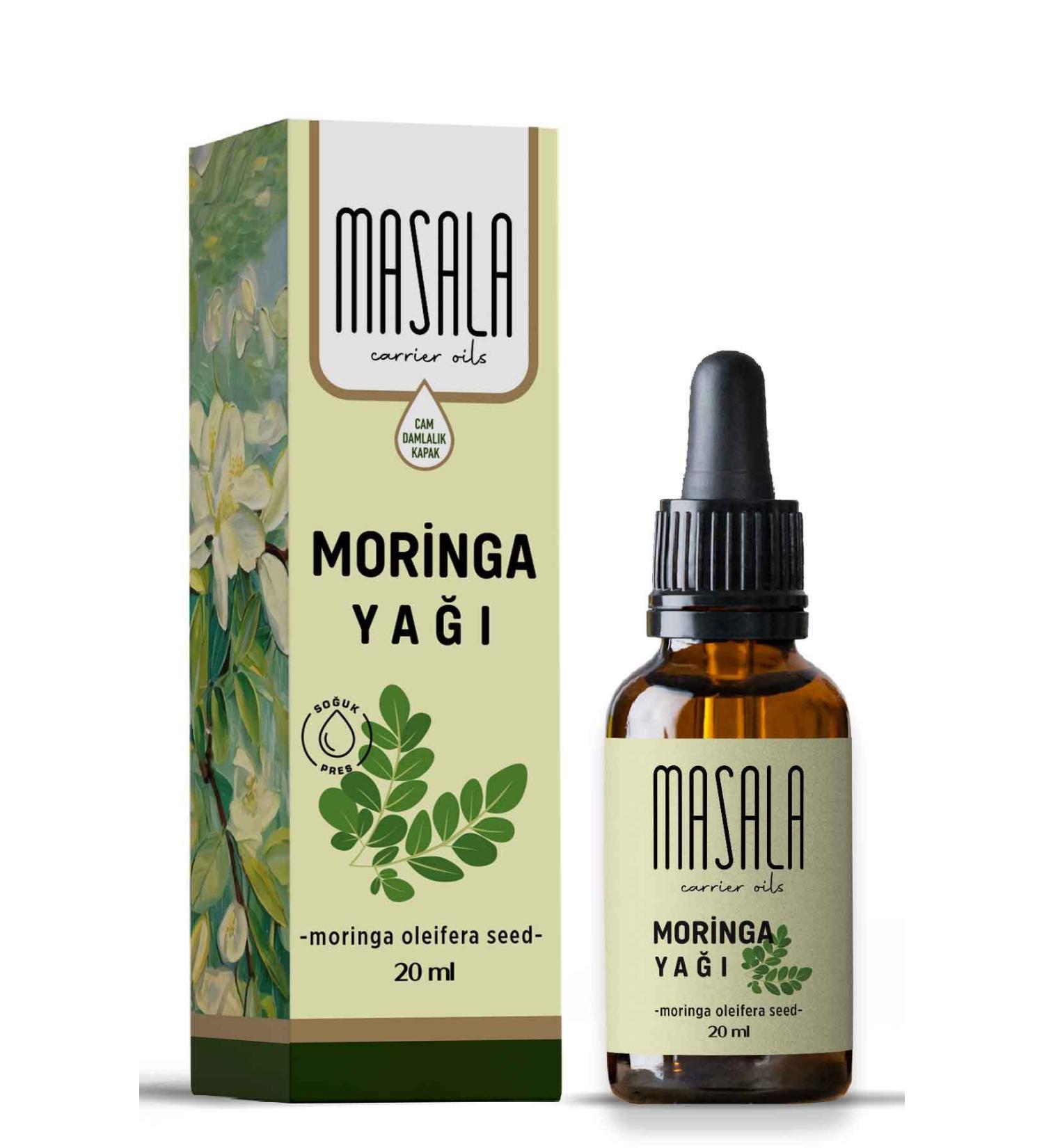 Masala Moringa Oil 20 Ml. Cold Press (moringa Carrier Oil) - Buy Online on GoSupps.com