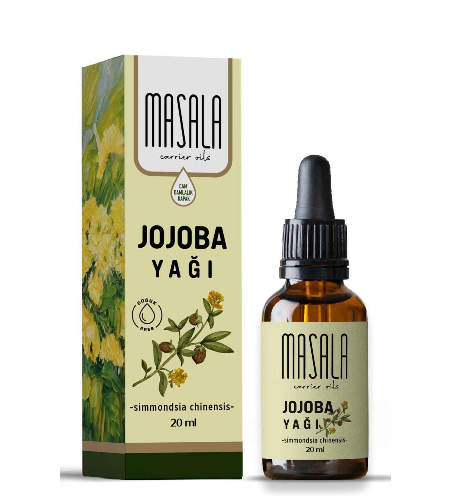 Masala Jojoba Oil 20 Ml. (jojoba Oil) Cold Pressed - Buy Online on GoSupps.com