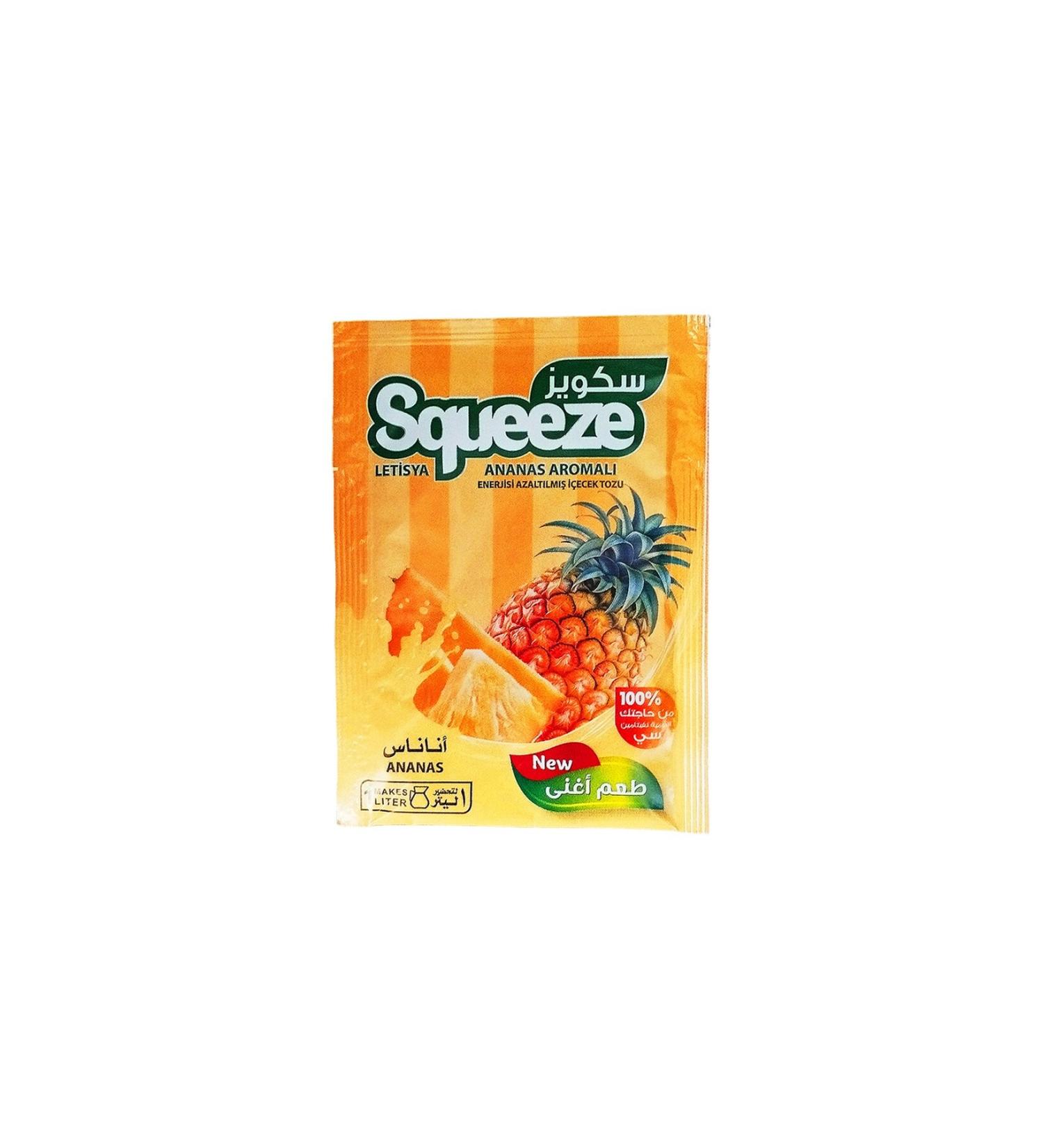 Squeeze Pineapple Flavored Powder Drink - 12*25g "1L"