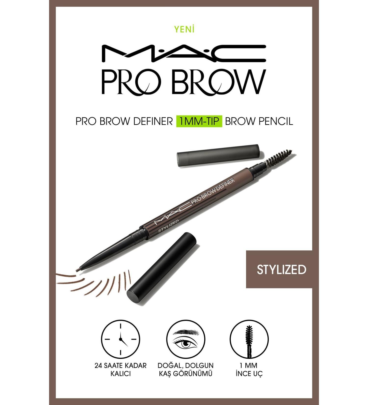 Mac PRO DEFINER 1MM TIP BROW PENCIL - STYLIZED - EYEBROW MASCARA