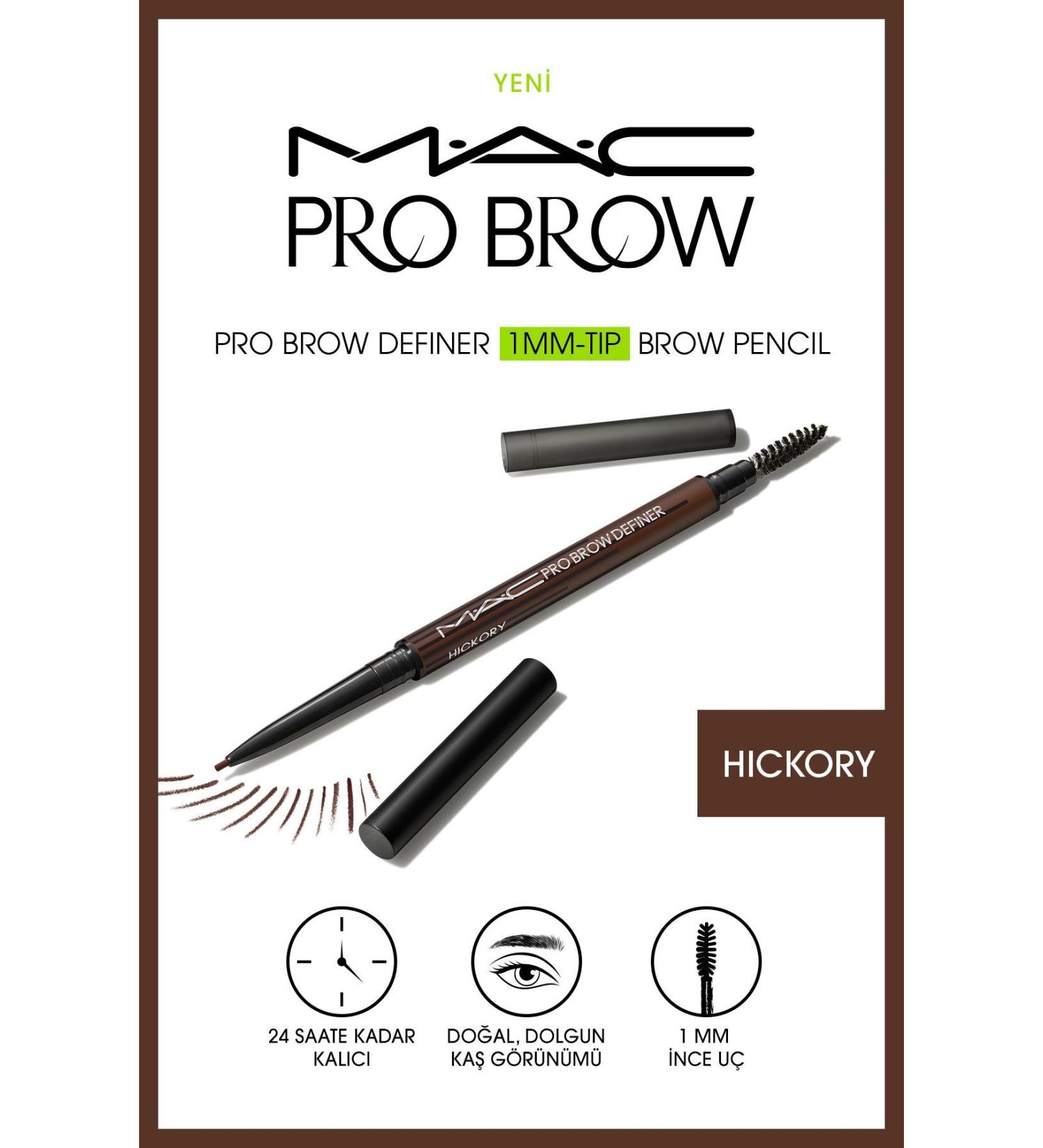 Mac M A C PRO DEFINER 1MM TIP BROW PENCIL - HICKORY - EYEBROW MASCARA