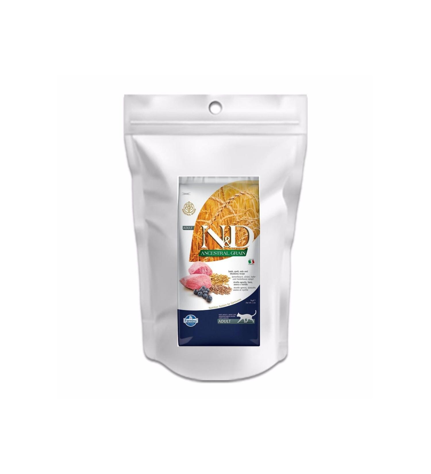 N & D Low Grain Lamb Blueberry Adult Cat Food 1 kg