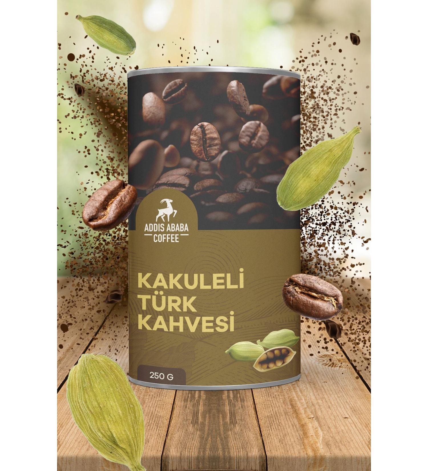 Addis Ababa Coffee Cardamom Flavored Turkish Coffee 250 gr