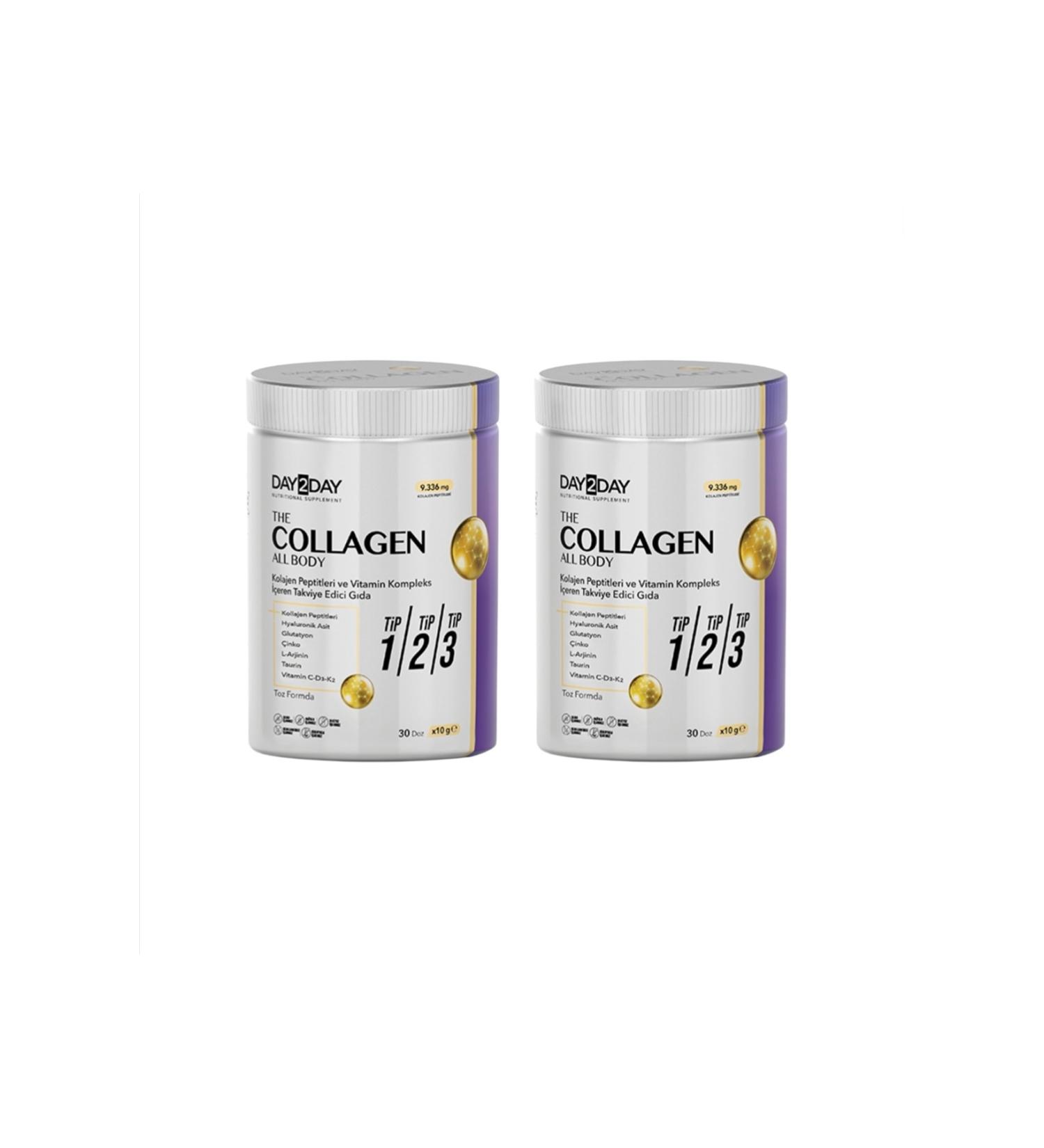 DAY2DAY The Collagen All Body Powder 300 gr 2 pieces