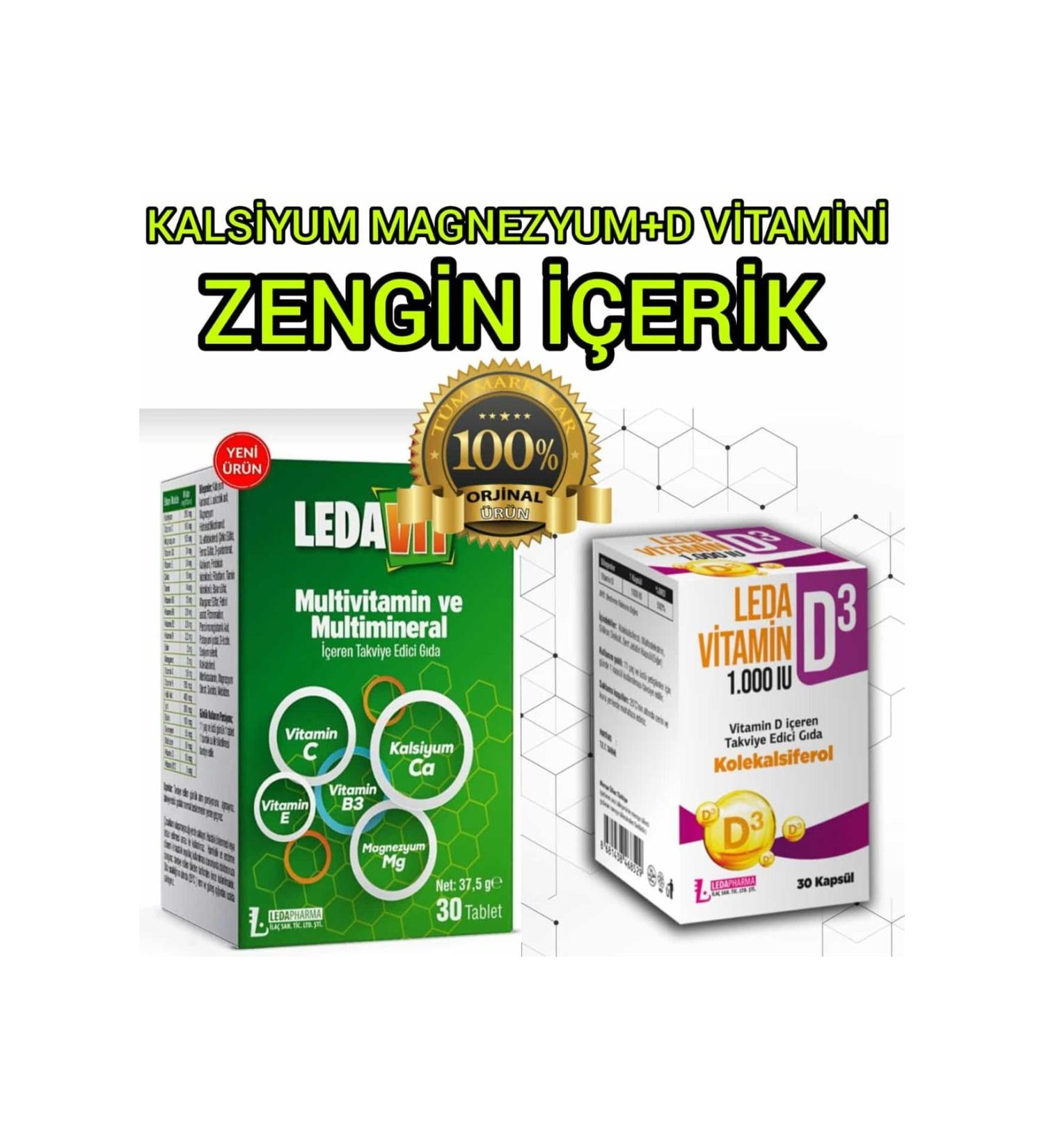 LedaPharma LEDA VITAMIN D3 KP + MULTIVITAMINE 30 TB