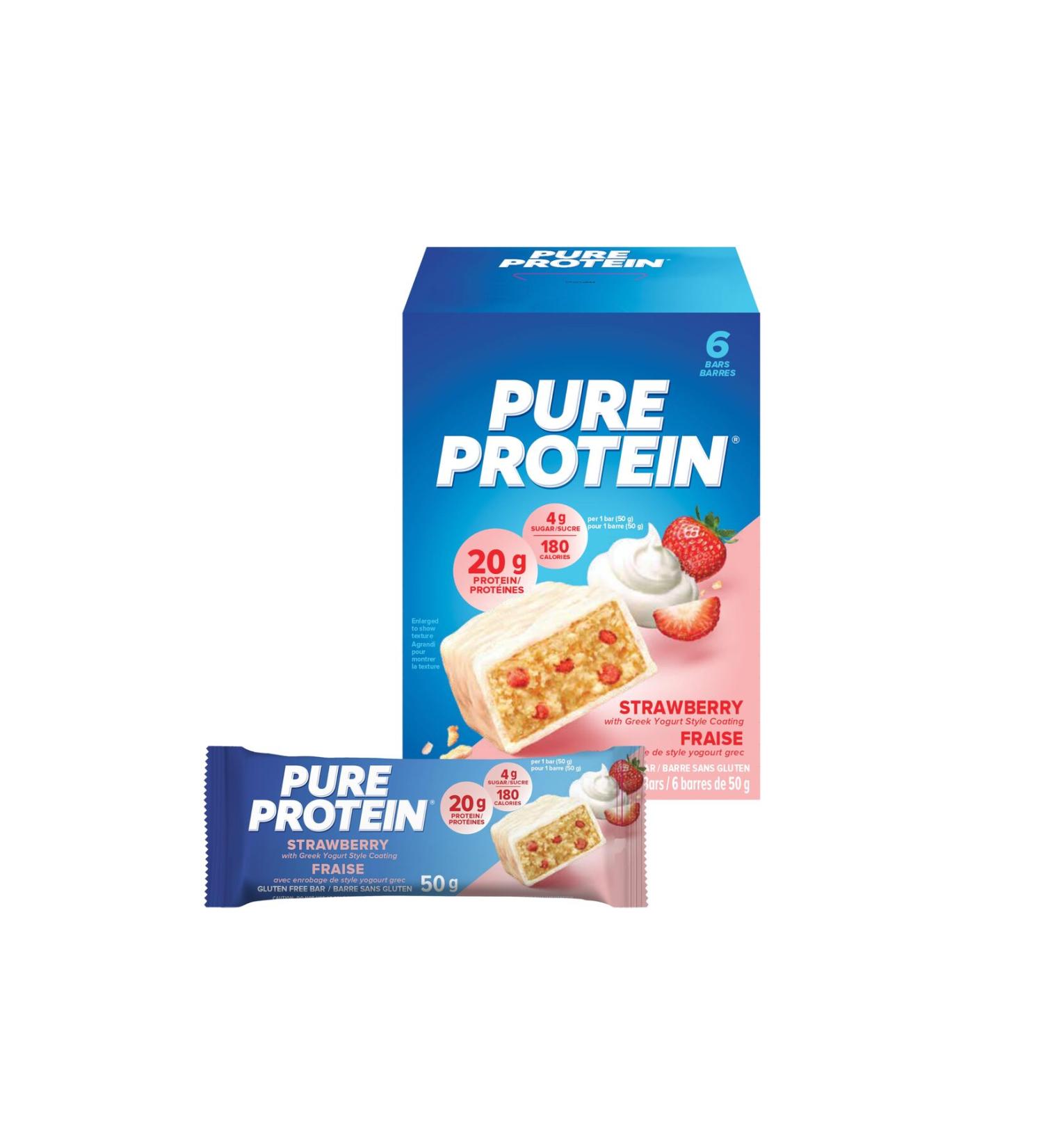 Pure Protein Strawberry Fraise 6 x 50 gr