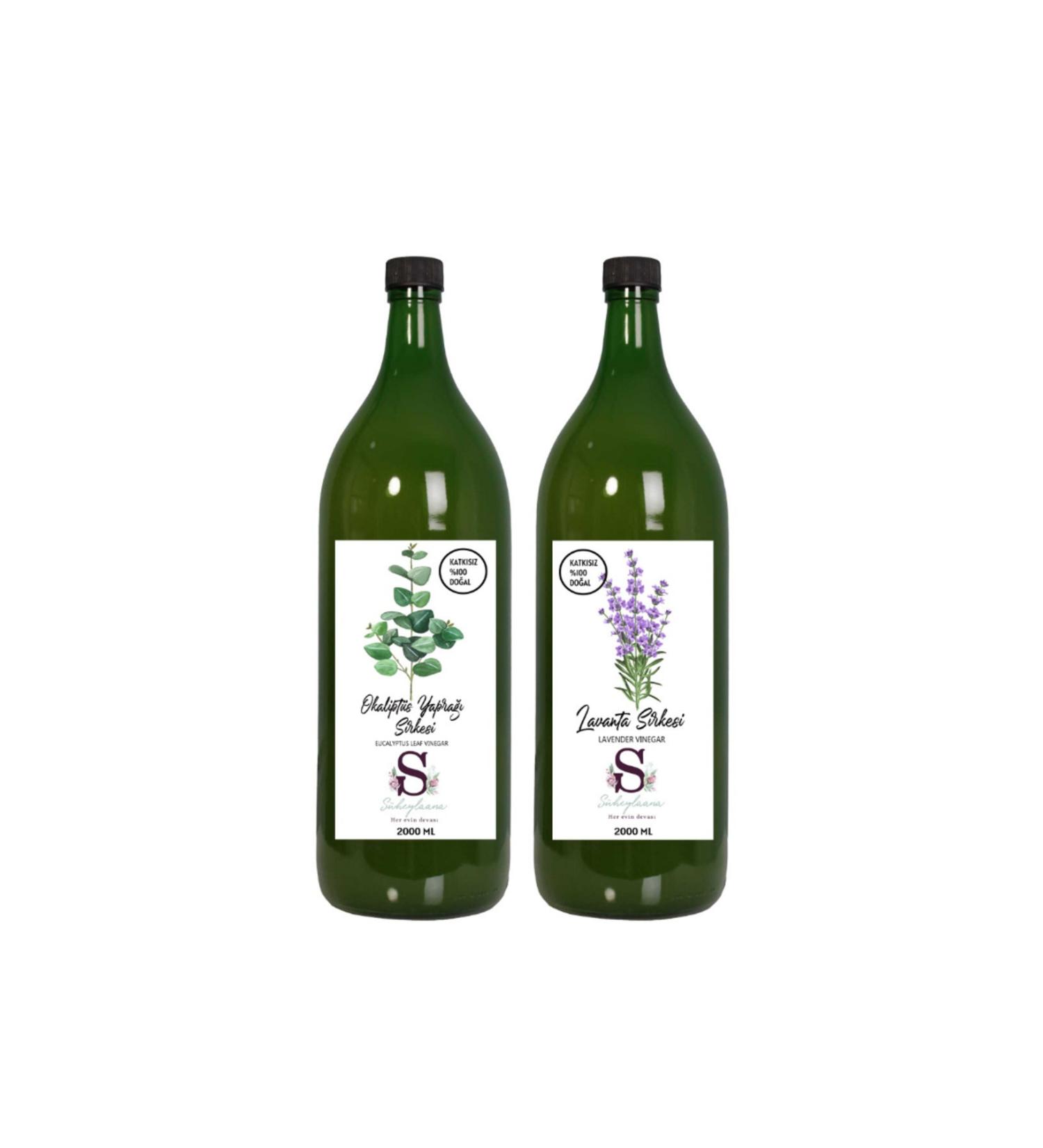 Suheylaana Natural Eucalyptus Leaf Vinegar 2000 ml and Lavender Vinegar 2000 ml
