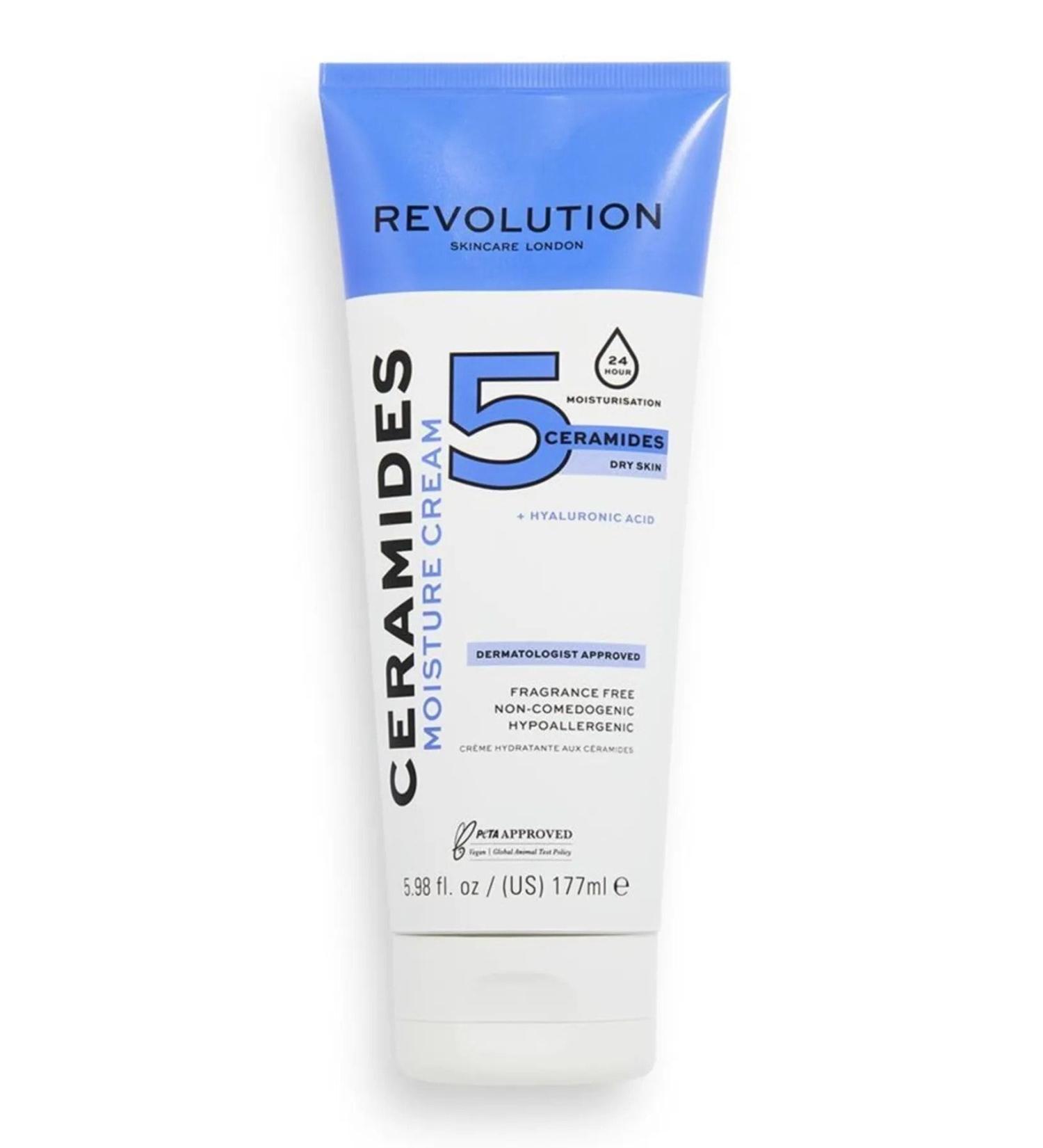 Revolution Skincare Ceramides Moisturizing Hyaluronic Acid Face Cream 177ml Dry Skin