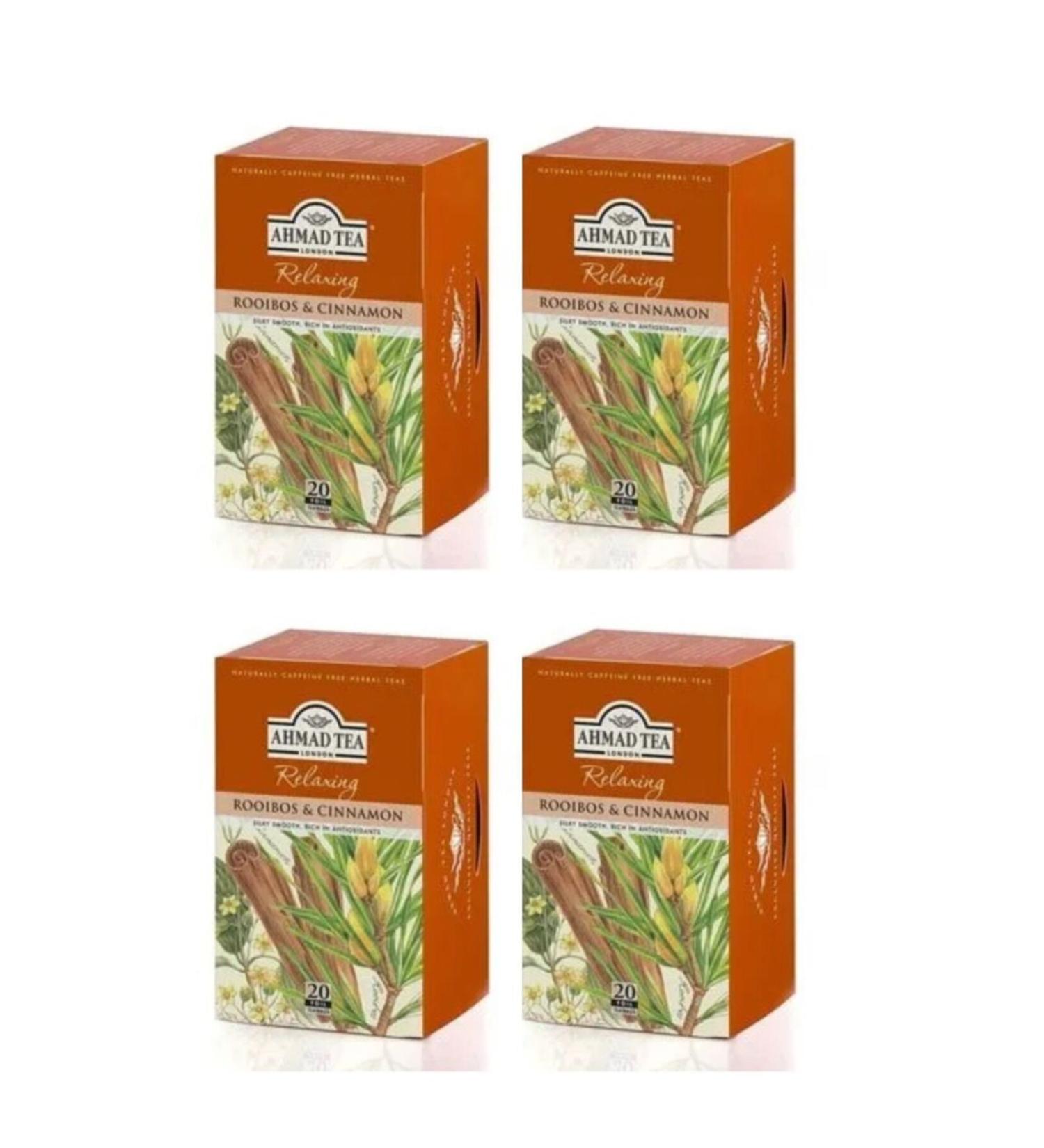 Ahmad Tea Roobios and Cinnamon 20 Cup Shake 4 Pack