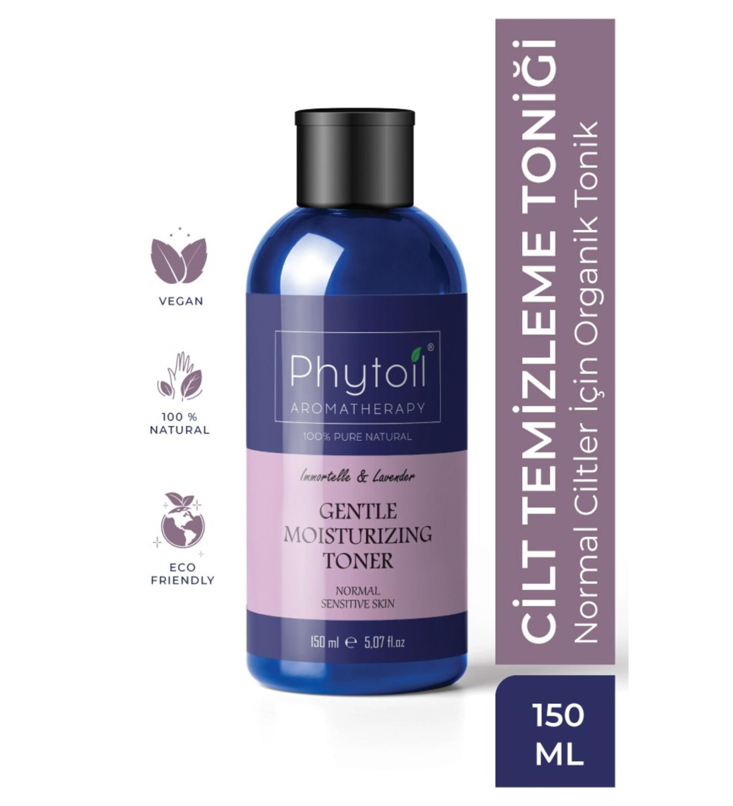 phytoil Organic Toner for Normal Skin 150 Ml - Aromaceuticals Gentle Moisturizing Toner