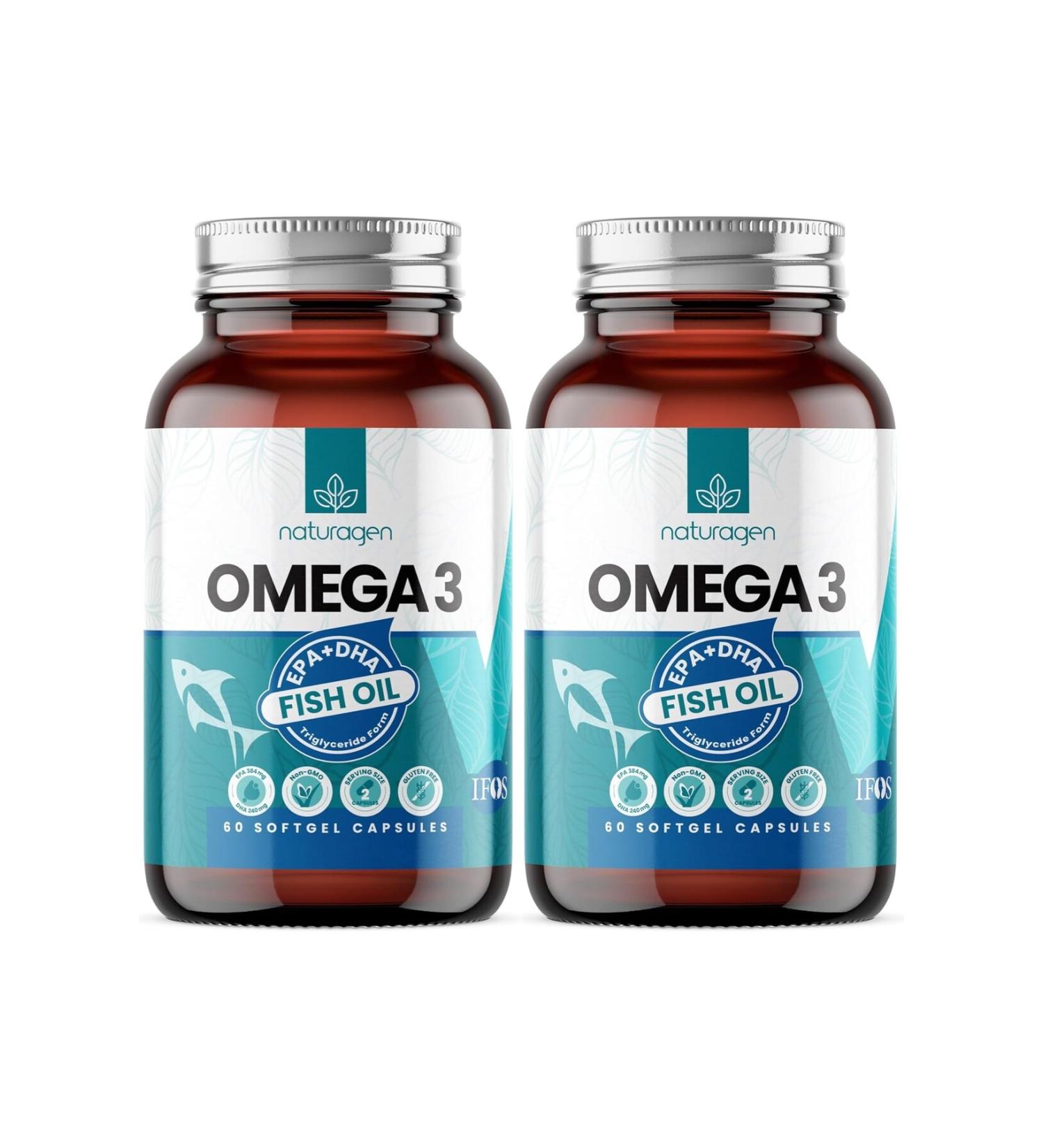 Naturagen Omega3 Fish Oil 1200 Mg 120 Softgel - Buy Online on GoSupps.com