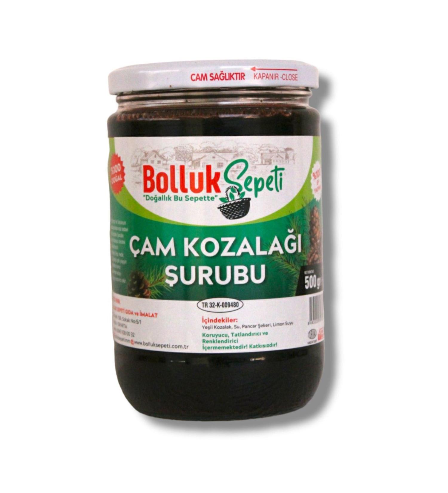 BASKET OF ABUNDANCE Pine Cone Syrup 500 gr (MADE OVER WOOD FIRE)