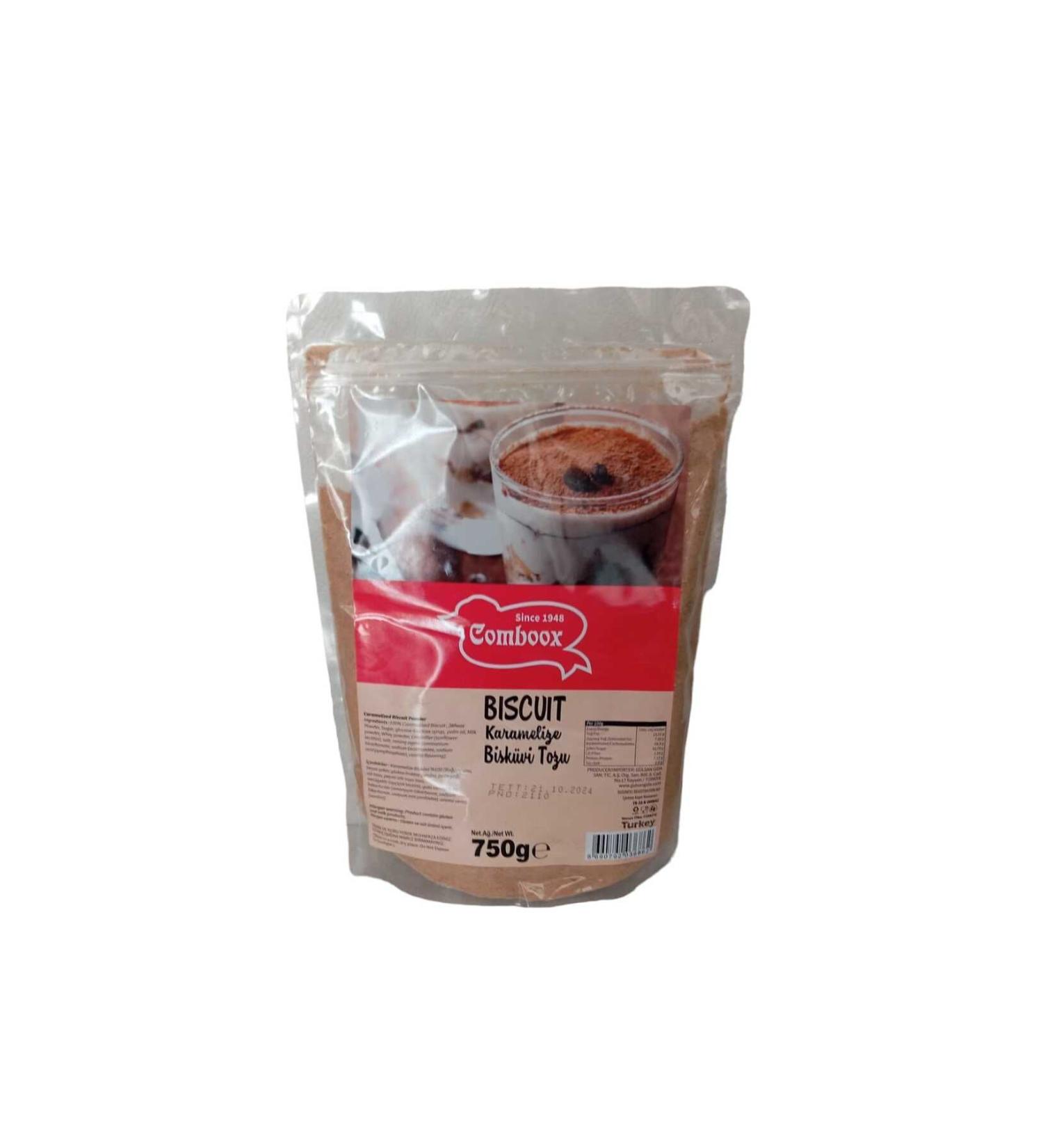 Comboox Caramelized Biscuit Powder for Cakes and Desserts Ziplock Bag 750gr.