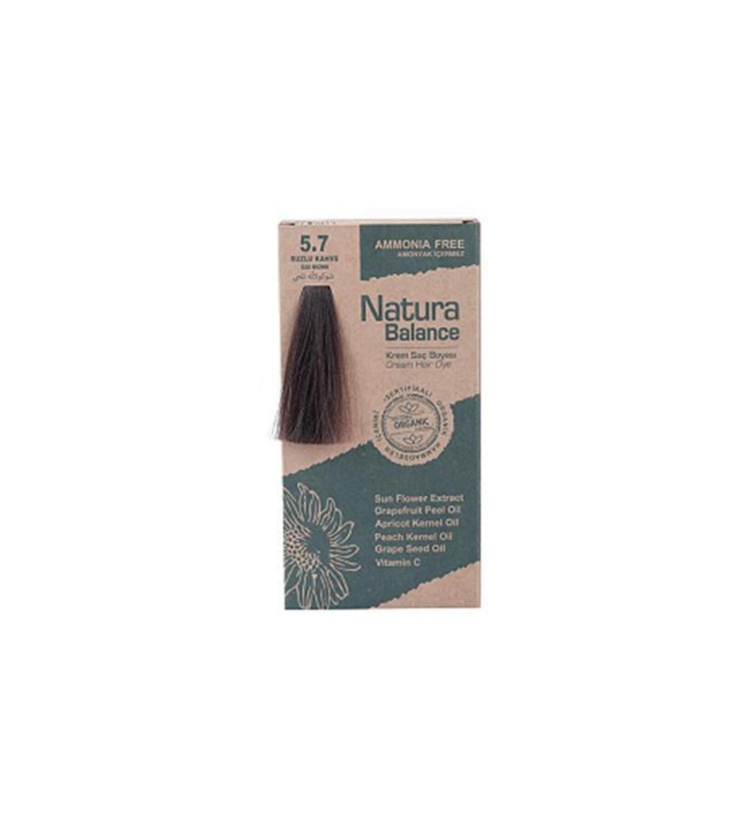 NATURABALANCE Natura Balance - Organic Cream Hair Dye 5.7 Iced Coffee 60ml
