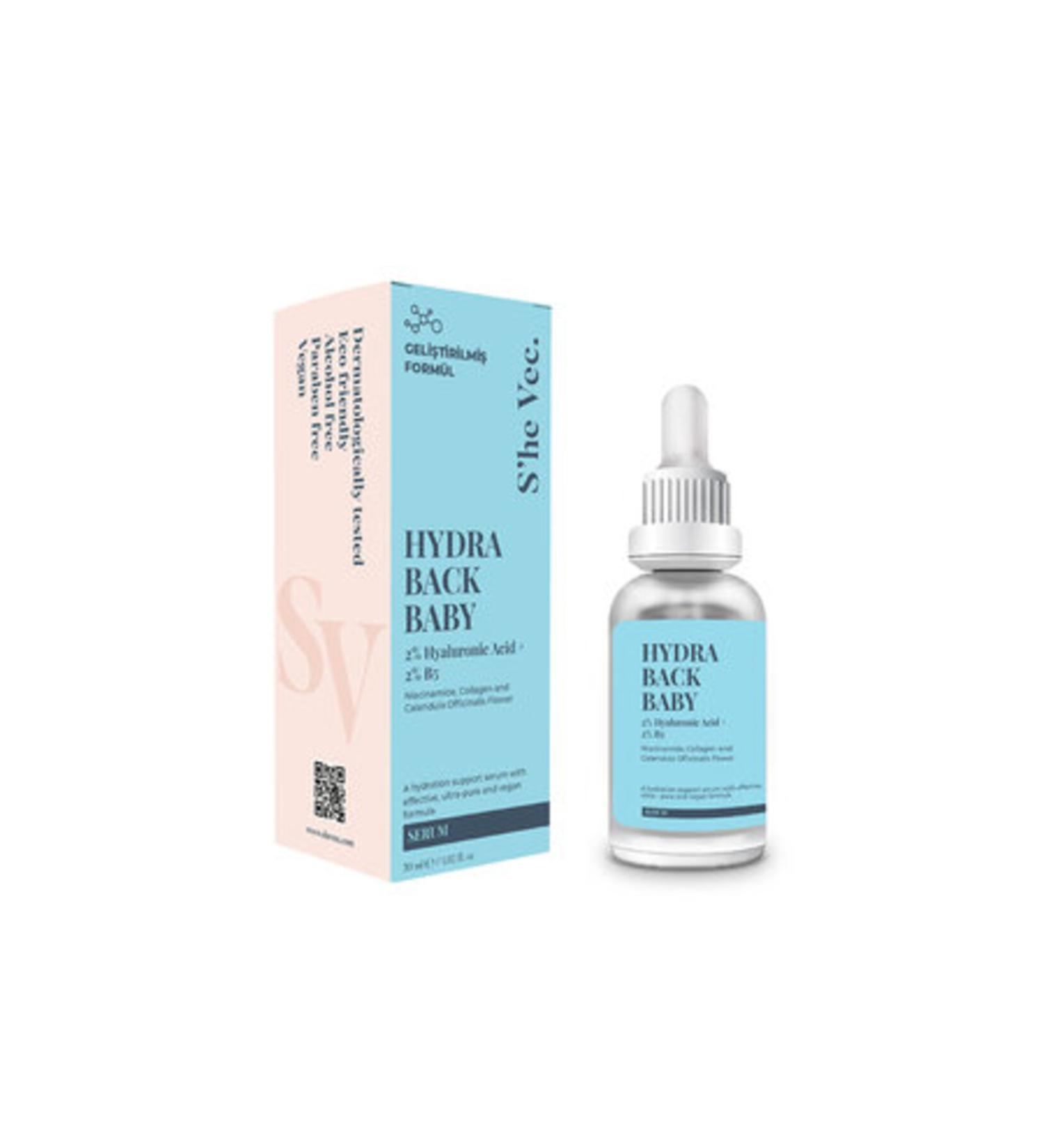 Baby She Vec. Hydra Back Moisturizing Serum 30 ml (1 Piece)