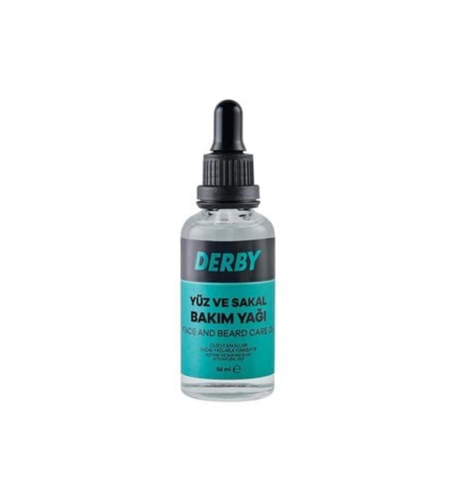 Baby ( CLAY MASK GIFT ) Derby Face and Beard Oil 50 Ml ( 1 PIECE )