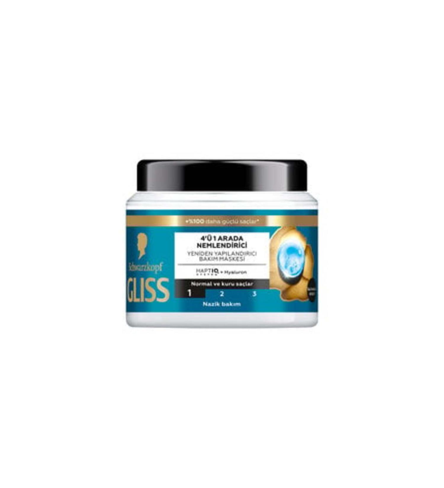 Baby ( CLAY MASK GIFT ) Gliss Aqua Revive Hair Care Mask 400 Ml ( 1 PIECE )