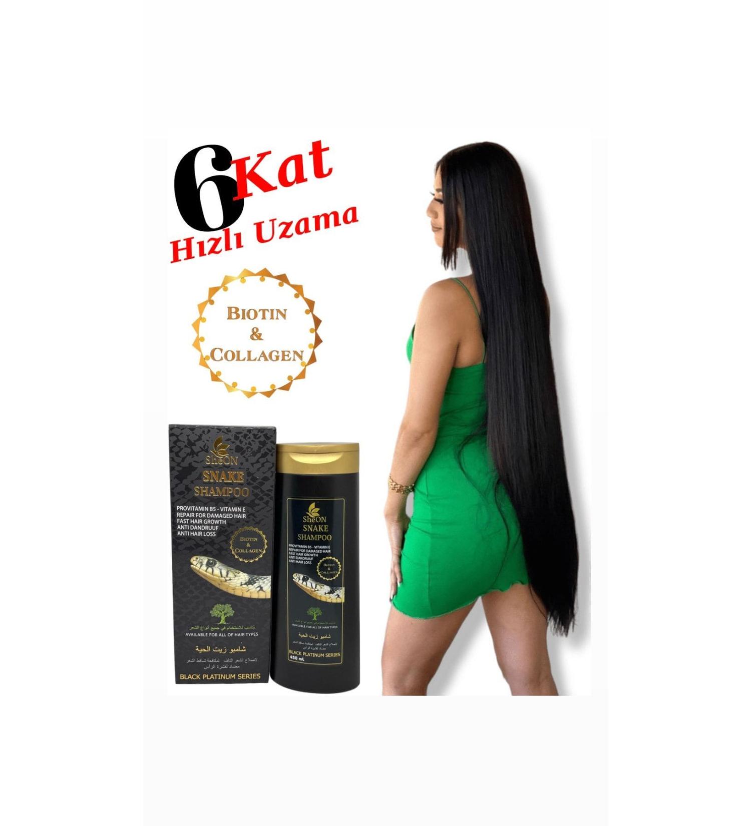 SheON Snake Oil Shampoo - Snake Oil Shampoo - Biotin And Collegen Fast Hair Growth Shampoo