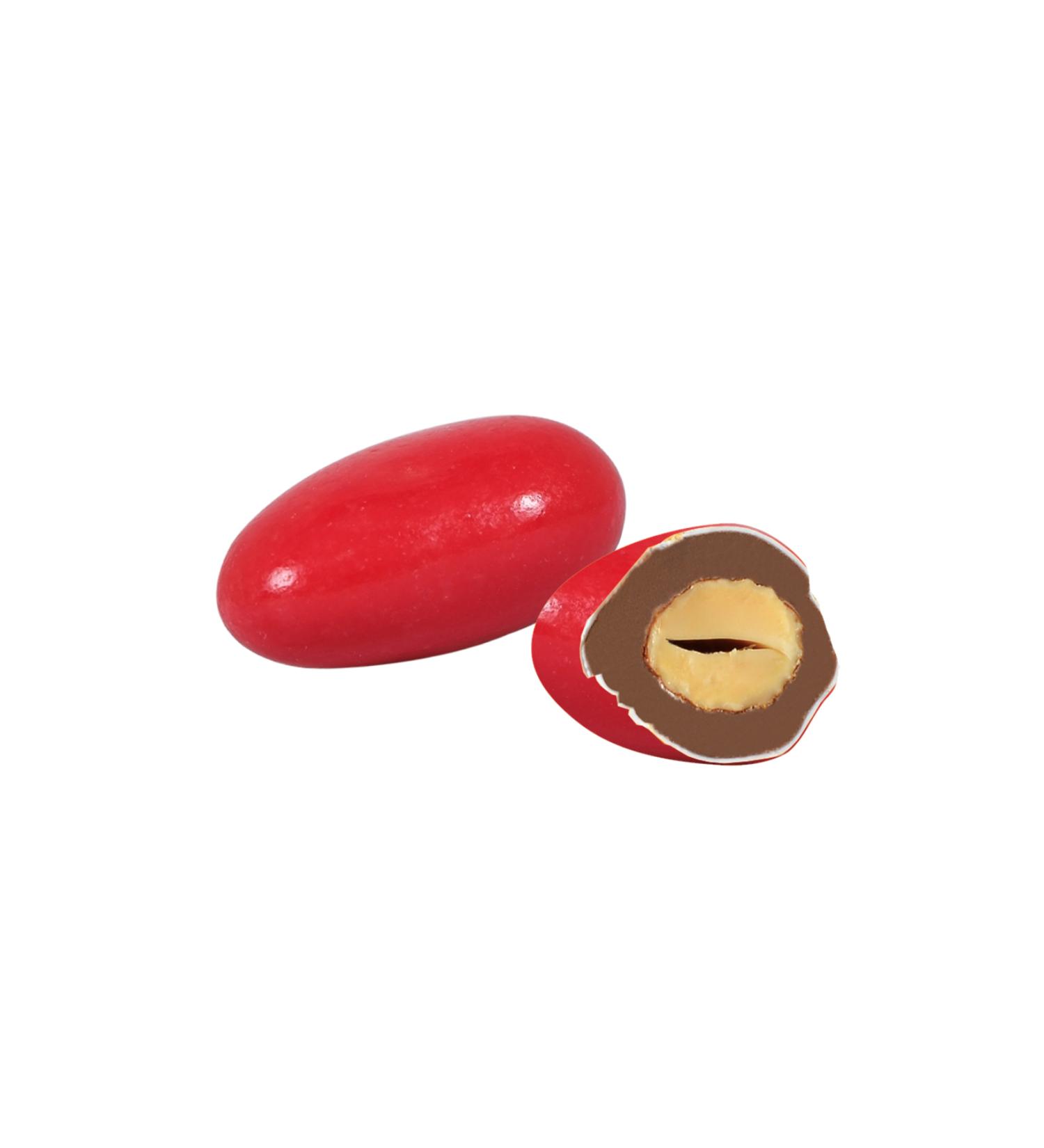 Bol i COLORED ALMOND DRAGEE RED 500 gr
