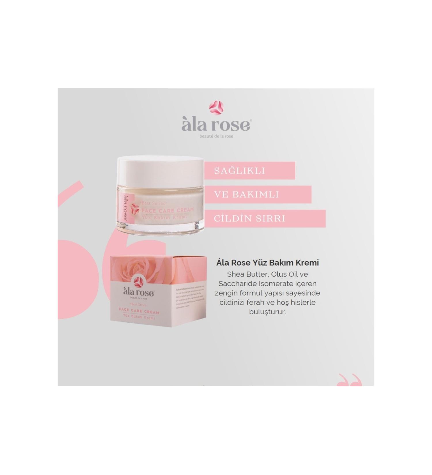 Ala Rose Face Care Cream Suitable for All Skin Types - 50 ml - Buy Online on GoSupps.com