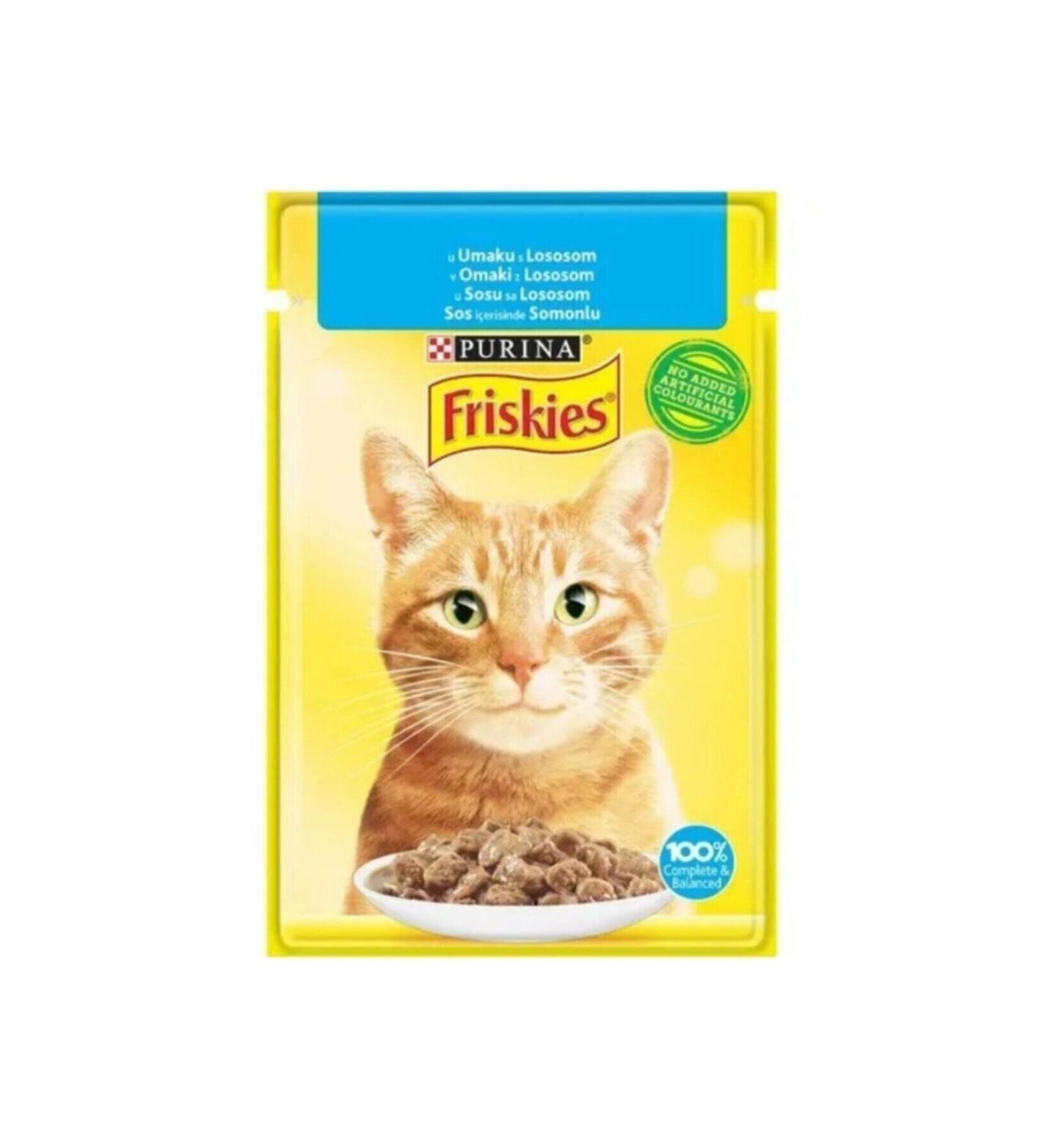 Friskies Salmon Cat Food 10 Pieces - 85gr