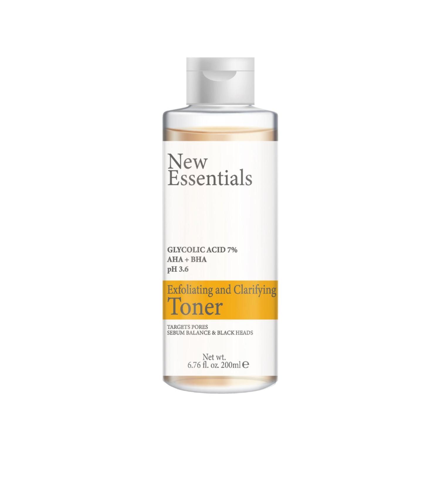 New Essentials Pore Tightening and Purifying Toner-200 ml(% 7 Glycolic Acid AHA+BHA) - Buy Online on GoSupps.com