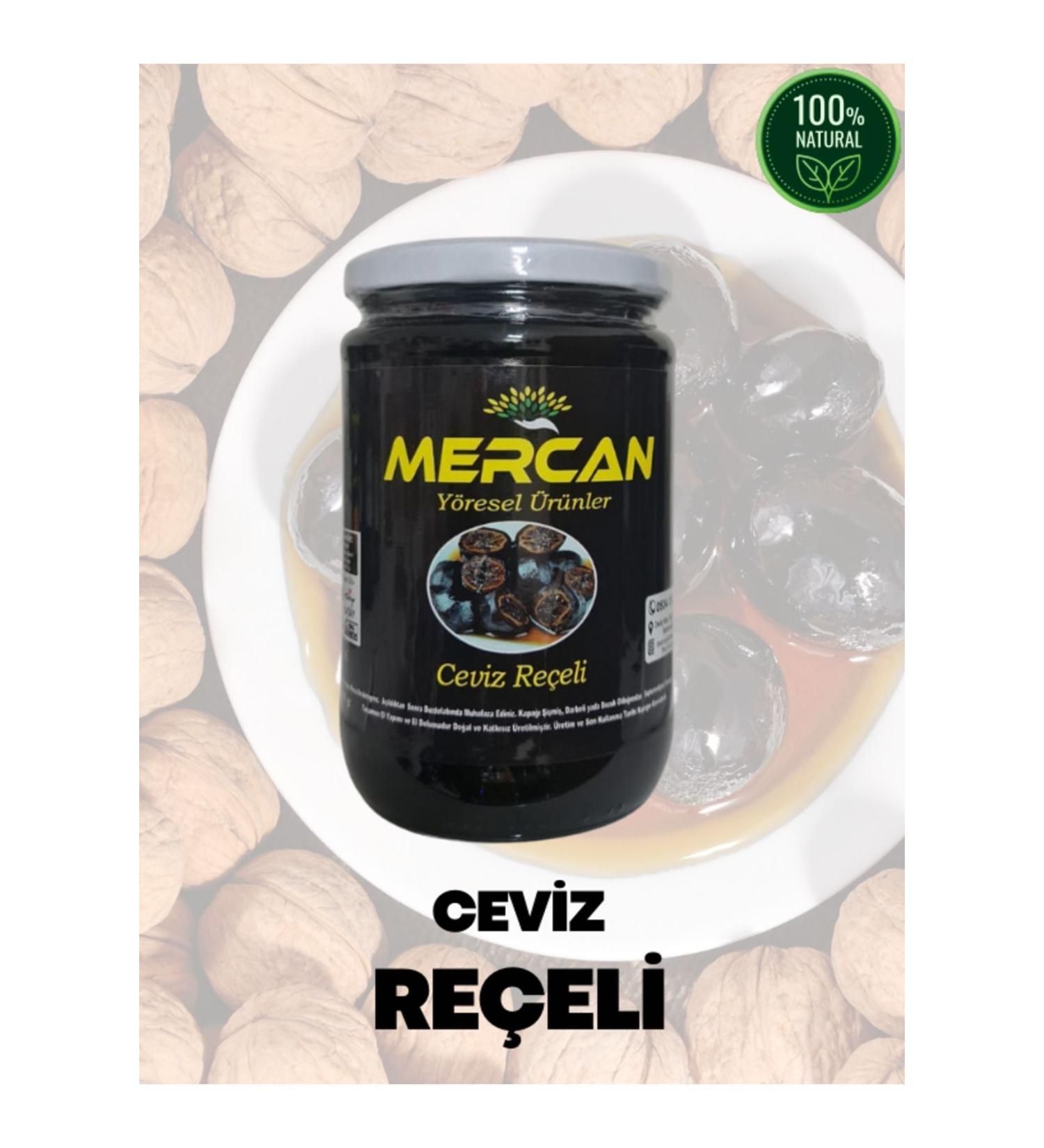 MERCANYORESEL 0 Natural Hatay Style Walnut Jam 850 Gr