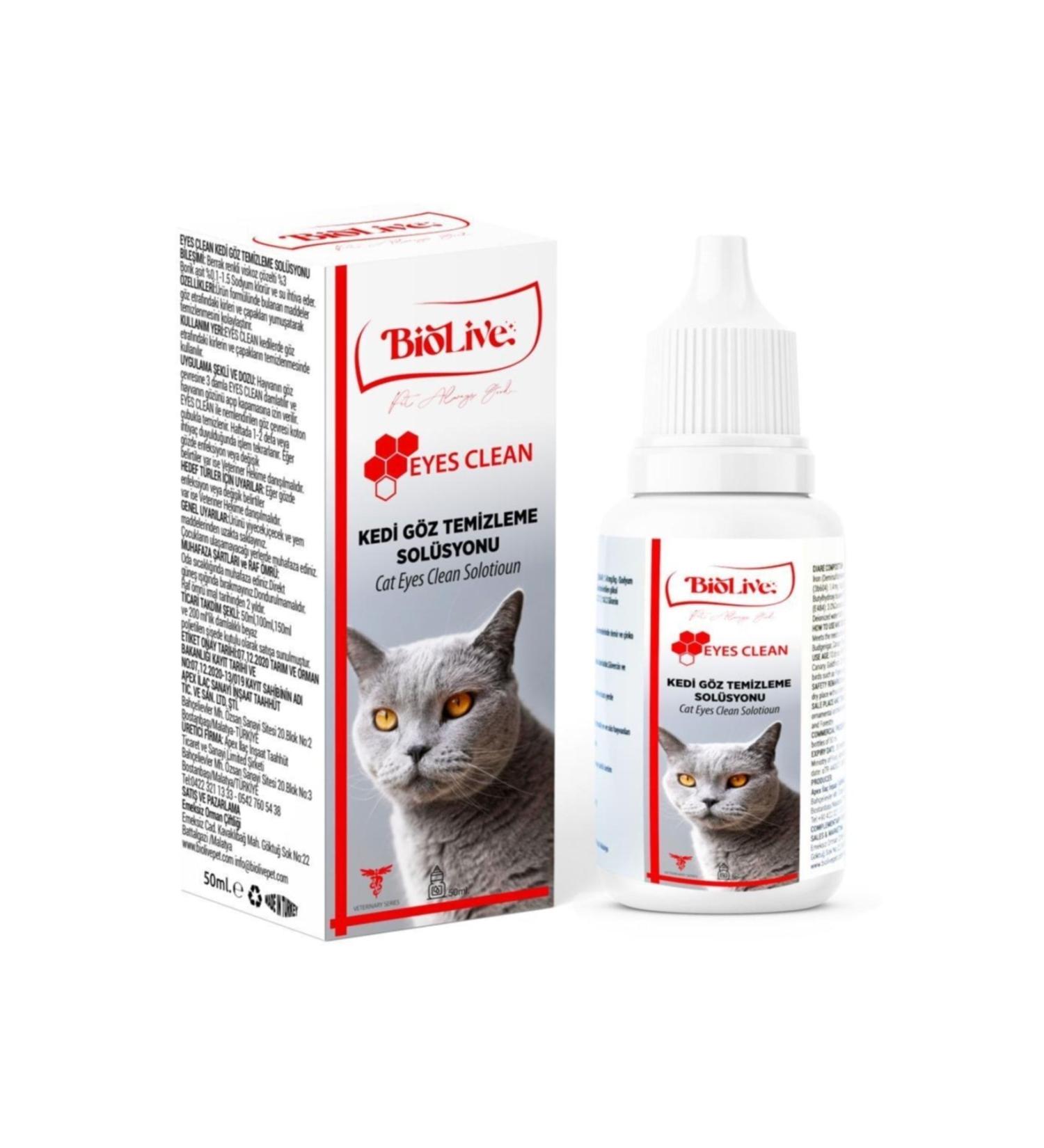 Biolive Cats Eye Cleaning Solution 50ml