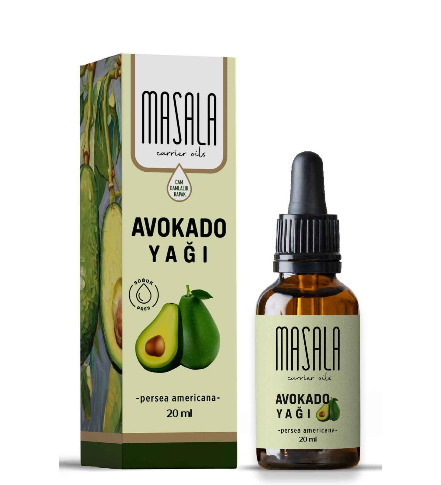 Masala Pure Avocado Oil 20 ml. Cold Pressed - Buy Online on GoSupps.com