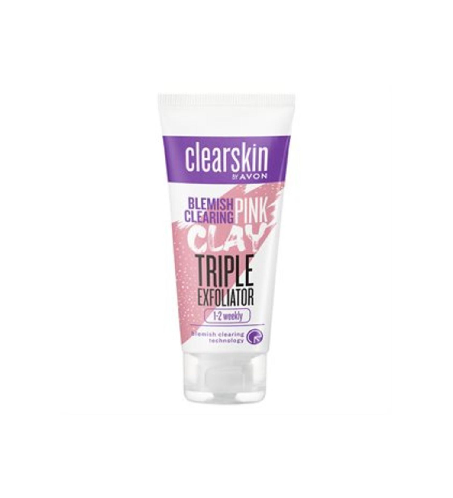 Avon Clearskin Anti-Stain 3 in 1 Pink Clay Scrub 75 ml