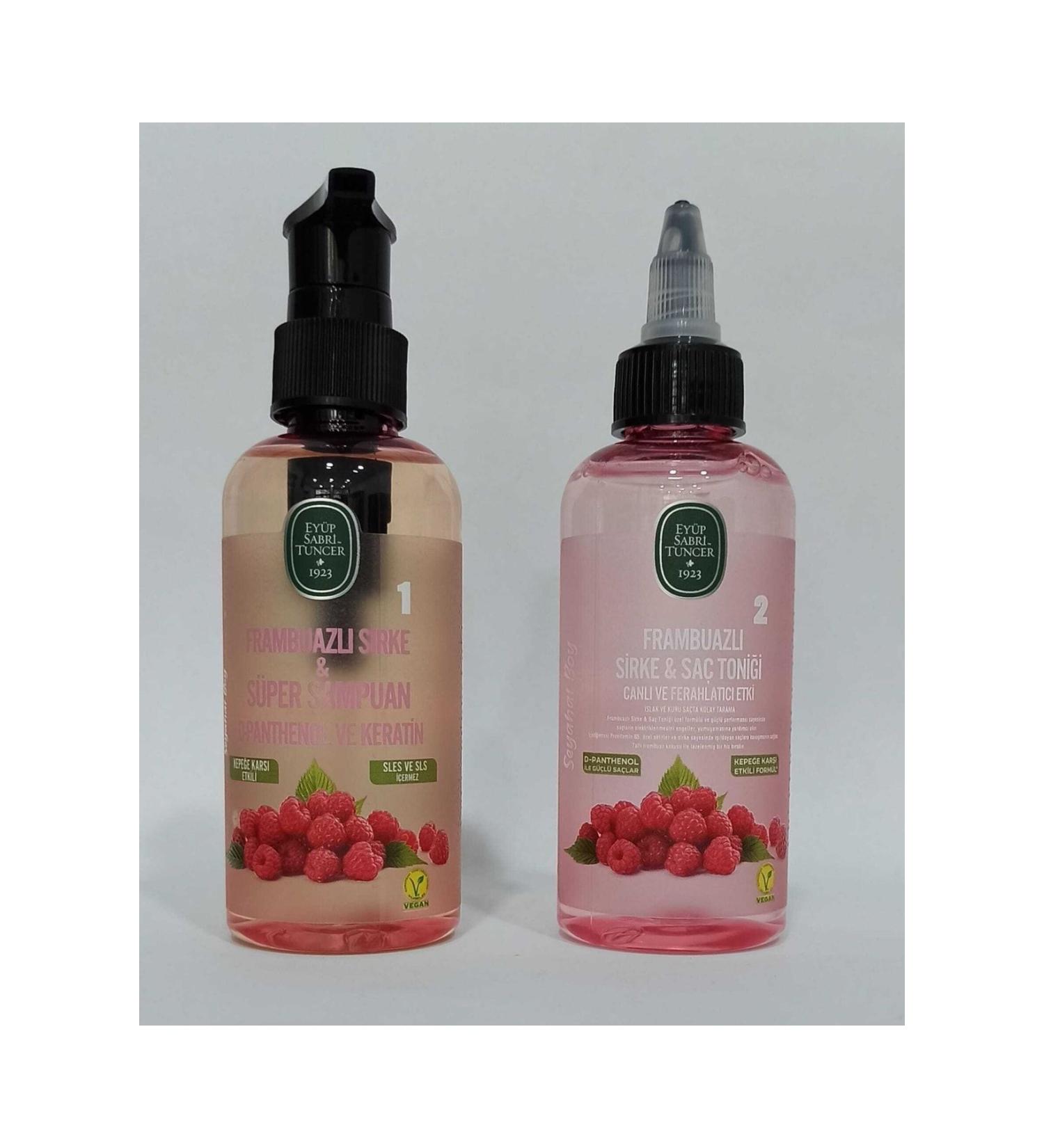 Ey p Sabri Tuncer Raspberry Hair Tonic 100 Ml and Raspberry Super Shampoo 100 Ml Travel Set - Buy Online on GoSupps.com