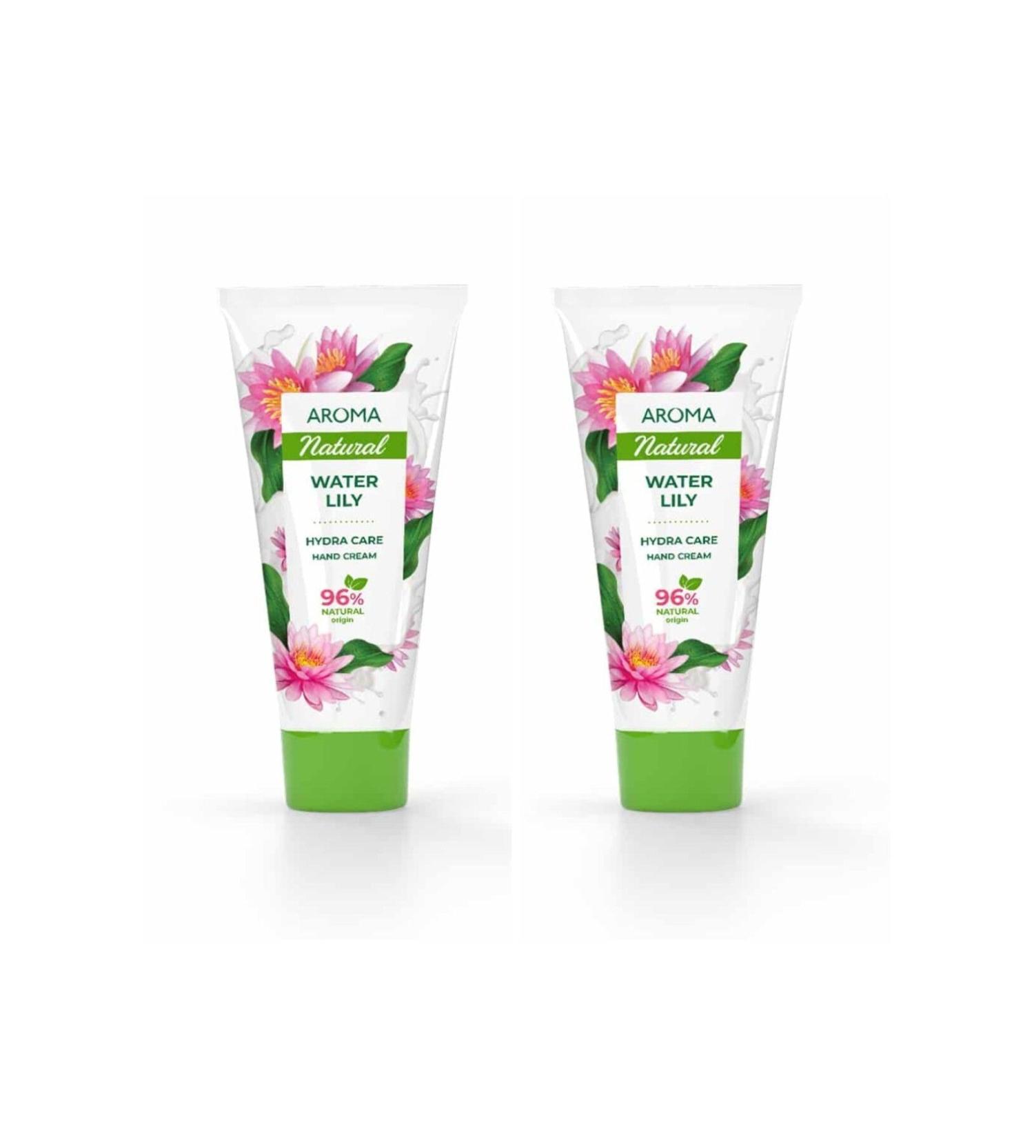 AROMA NATURAL WATER LILY Hand Cream 2 x 75 ml