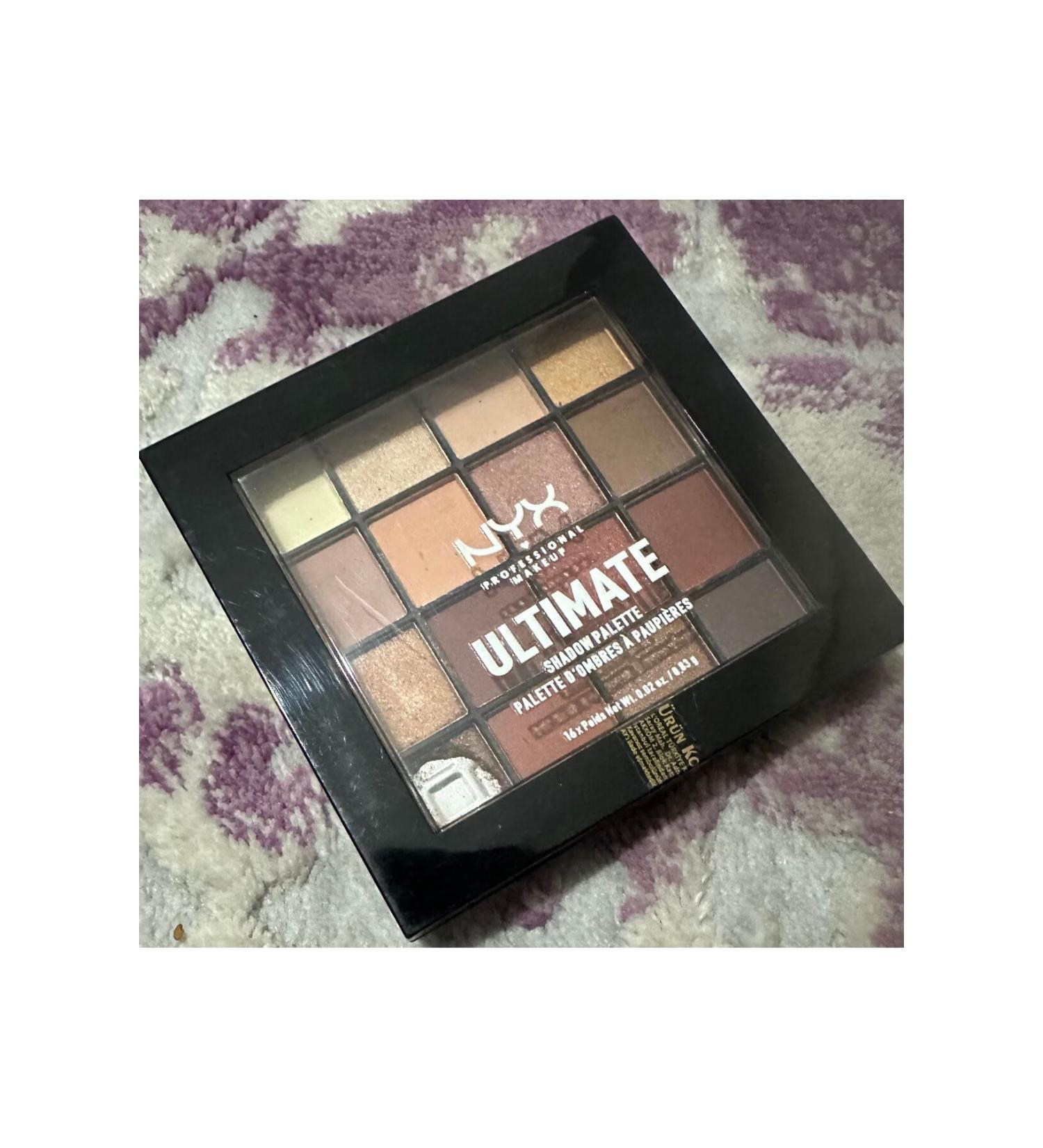 NYX Ultimate Shadow Palette Warm Neutrals - 1 broken eyeshadow - Buy Online on GoSupps.com