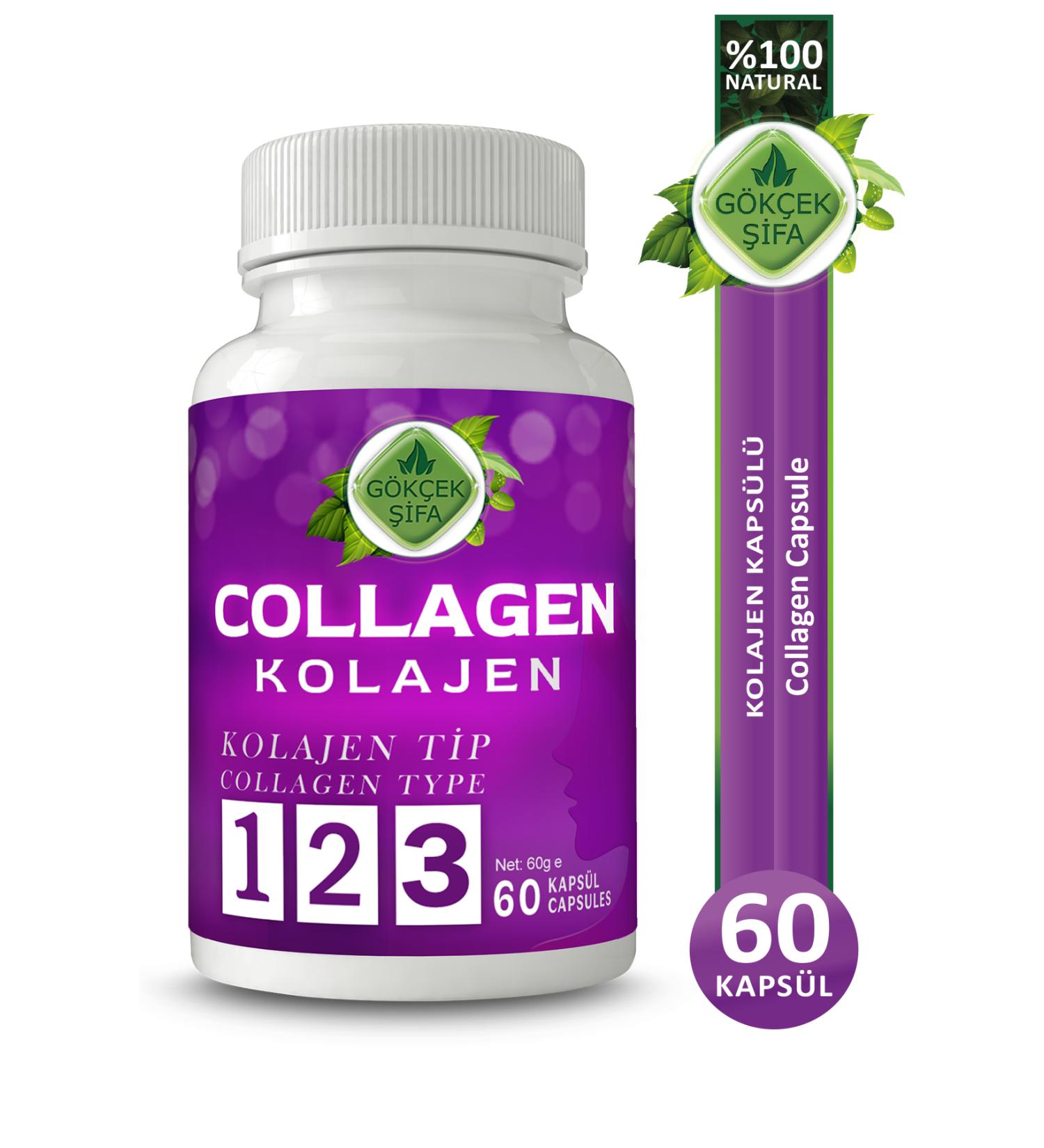 Gokcek Healing Collagen Capsule - 60 Capsules X1000mg - Buy Online on GoSupps.com