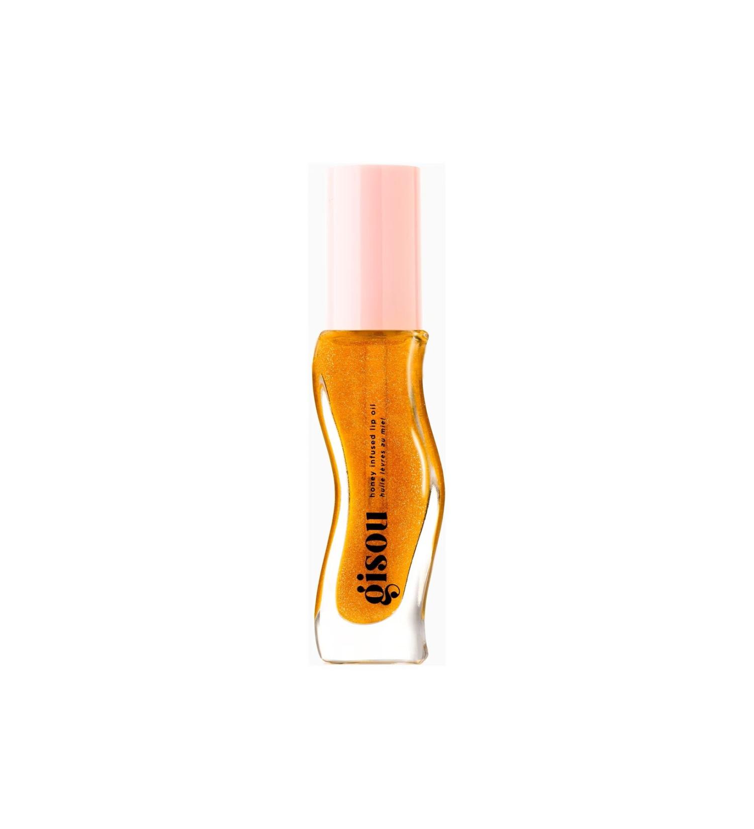 gisou Honey Infused Golden Shimmer Glow Lip-Hyaluronic Acid Intense Moisturizing Shining Lip Oil 8ML - Buy Online on GoSupps.com