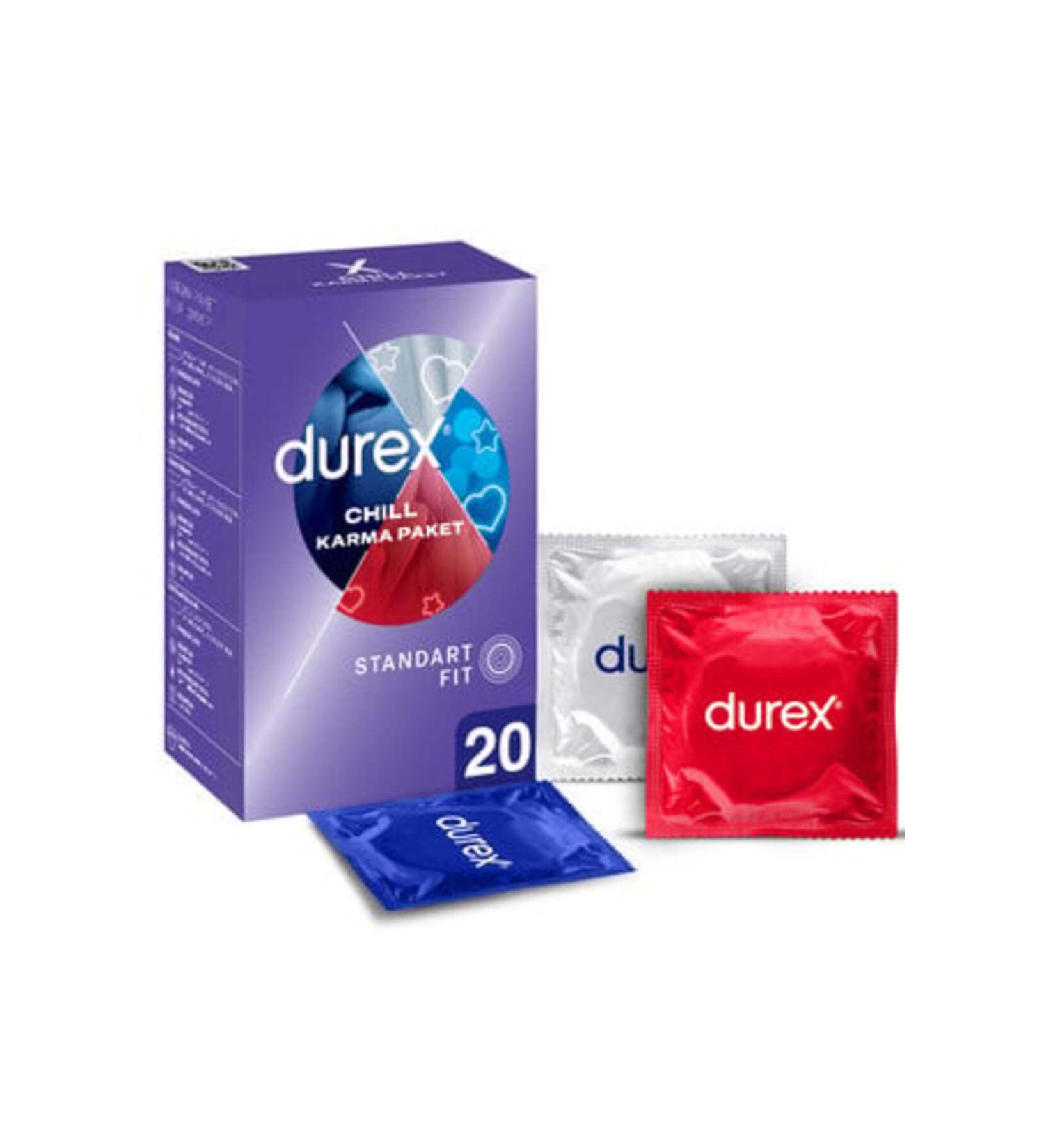 Baby ( CLAY MASK GIFT ) Durex Chill Mixed Pack Condoms 20 ( 1 PIECE )