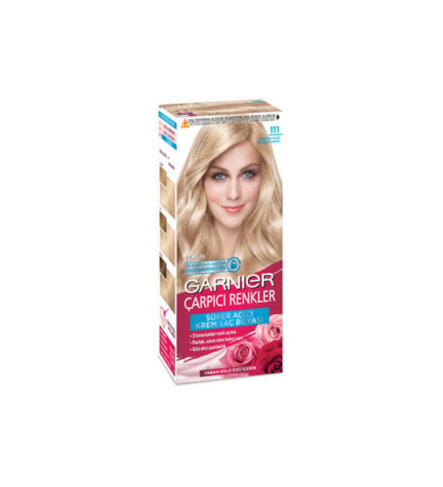 Baby ( CLAY MASK GIFT ) Garnier Striking Colors 111 Extra Light Silver Blonde ( 1 PIECE )